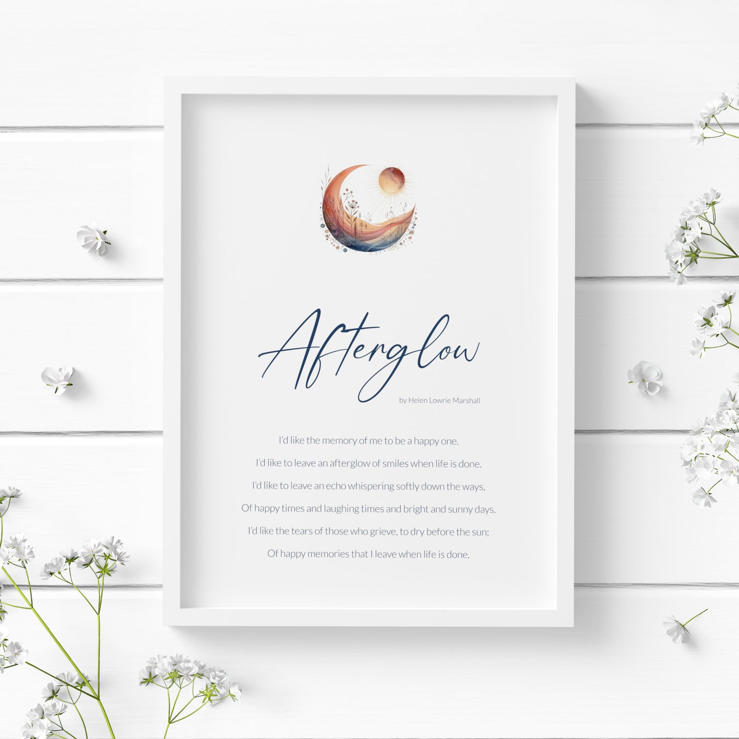 Afterglow Print | Helen Lowrie Marshall Poem