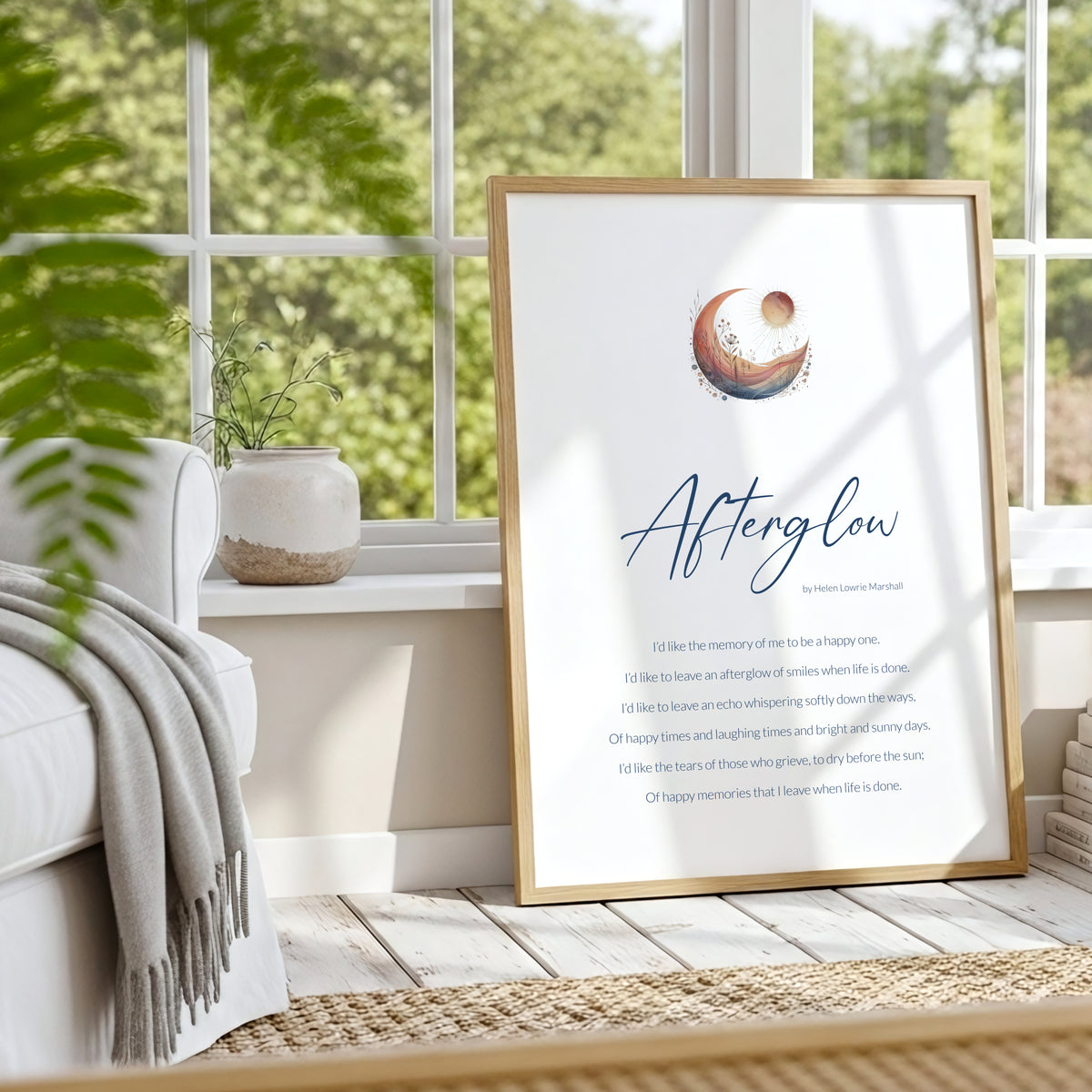 Afterglow Print | Helen Lowrie Marshall Poem