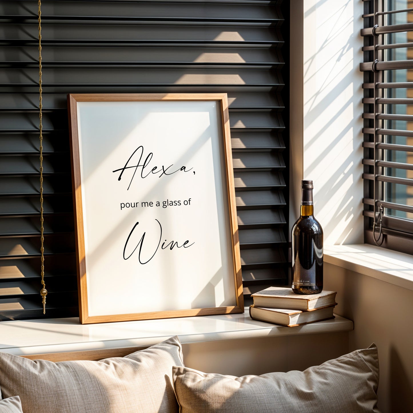 Alexa, Pour Me A Glass Of Wine Print