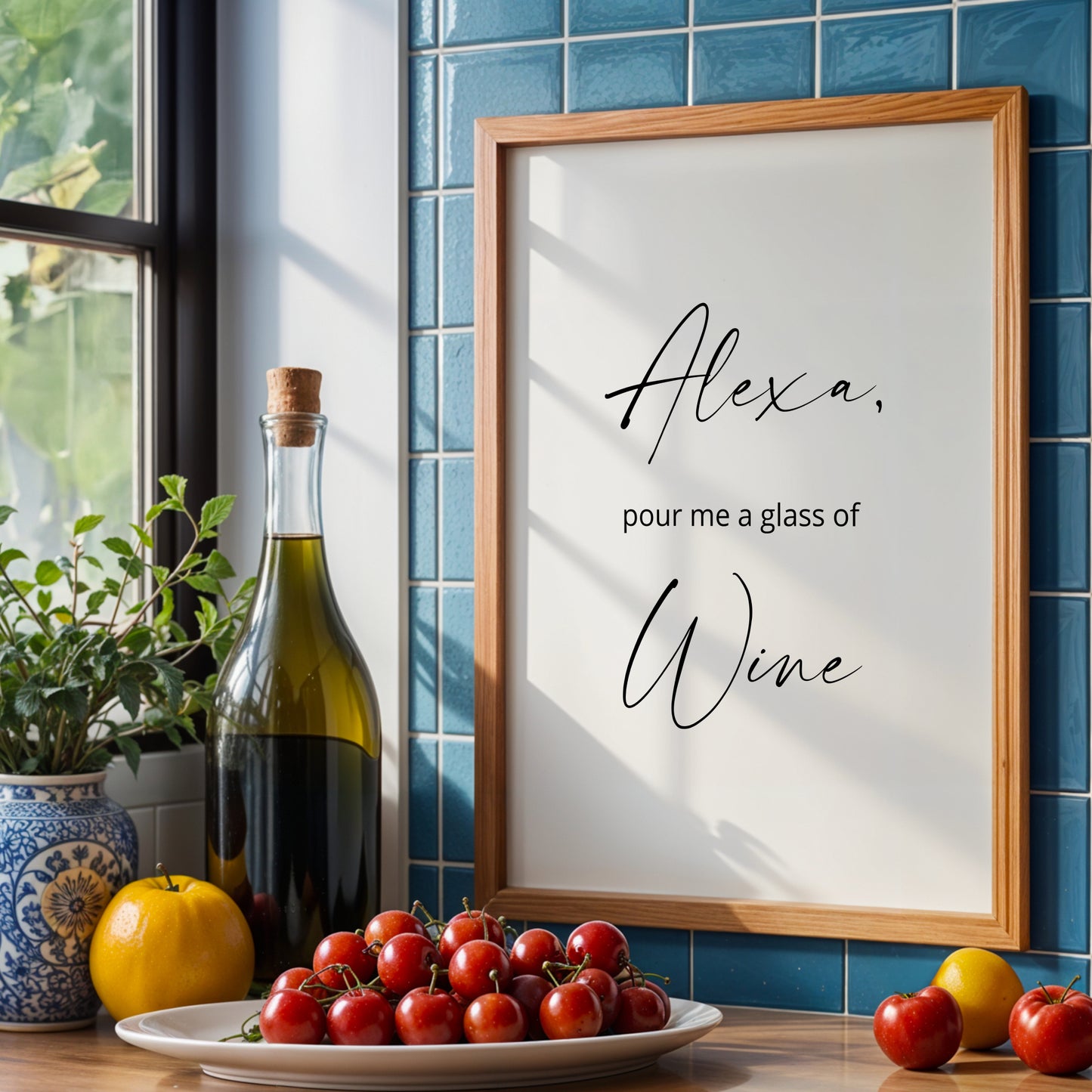 Alexa, Pour Me A Glass Of Wine Print