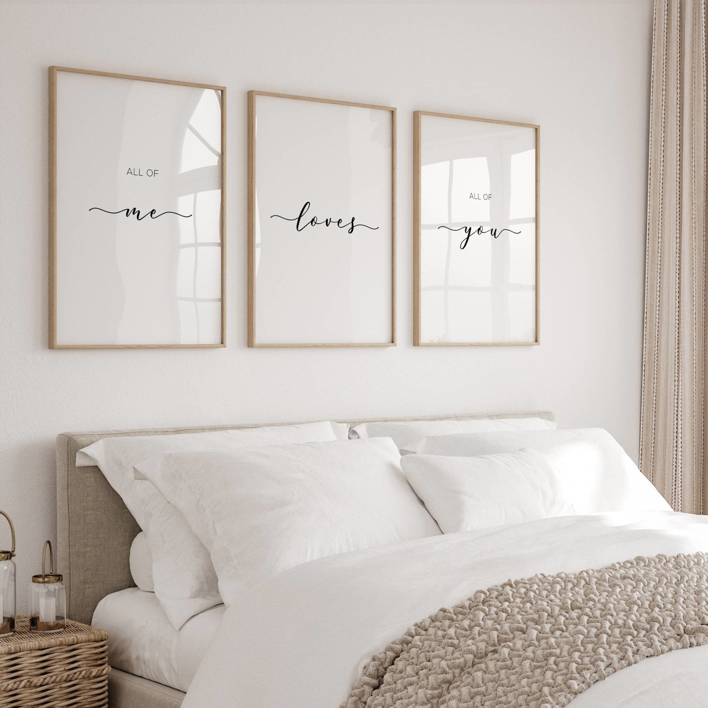 All Of Me Loves All Of You Prints (Set of 3)