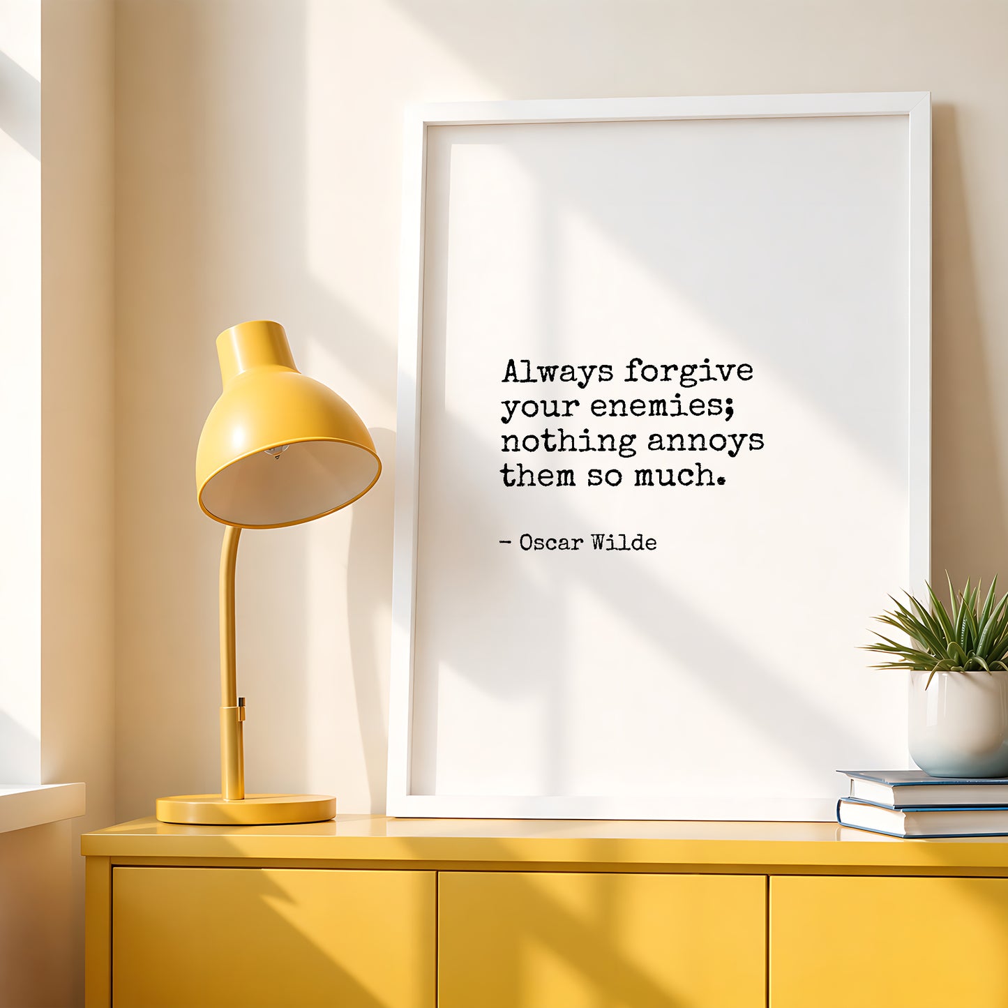 Always Forgive Your Enemies from Oscar Wilde Print