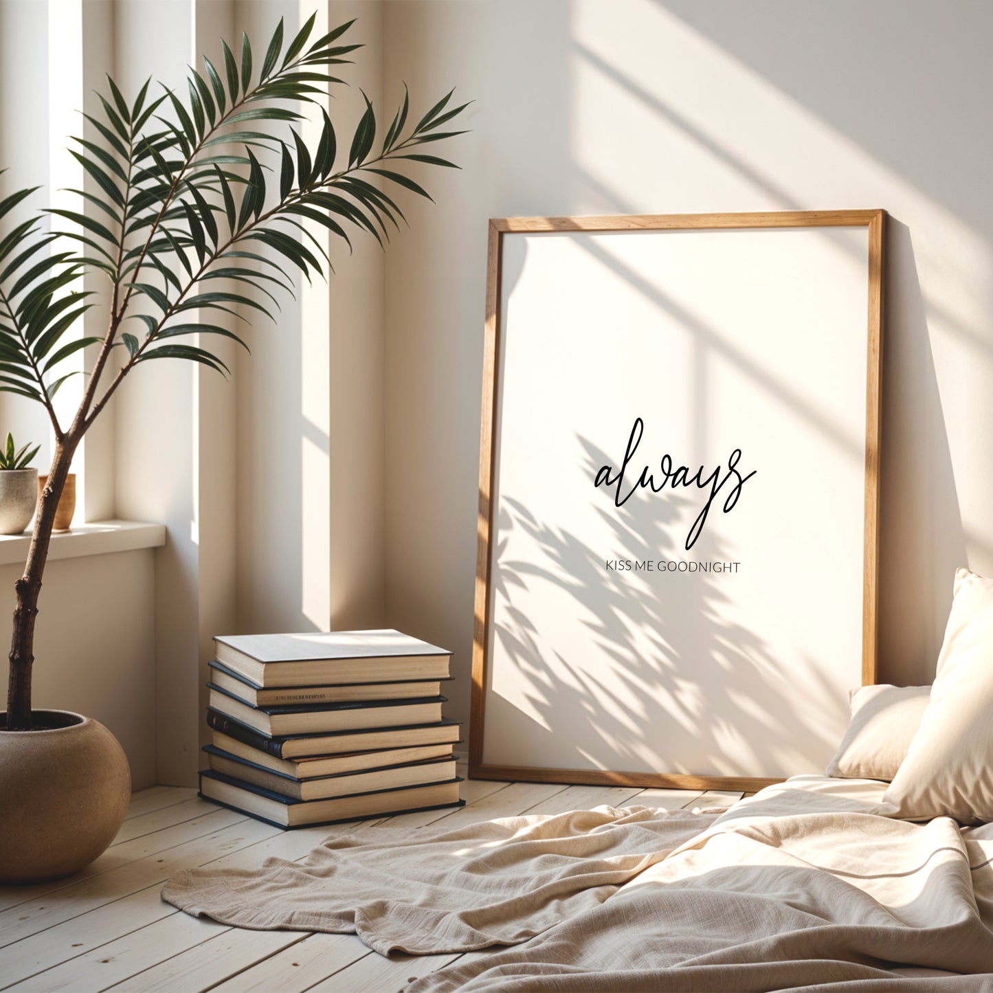 Always Kiss Me Goodnight Print