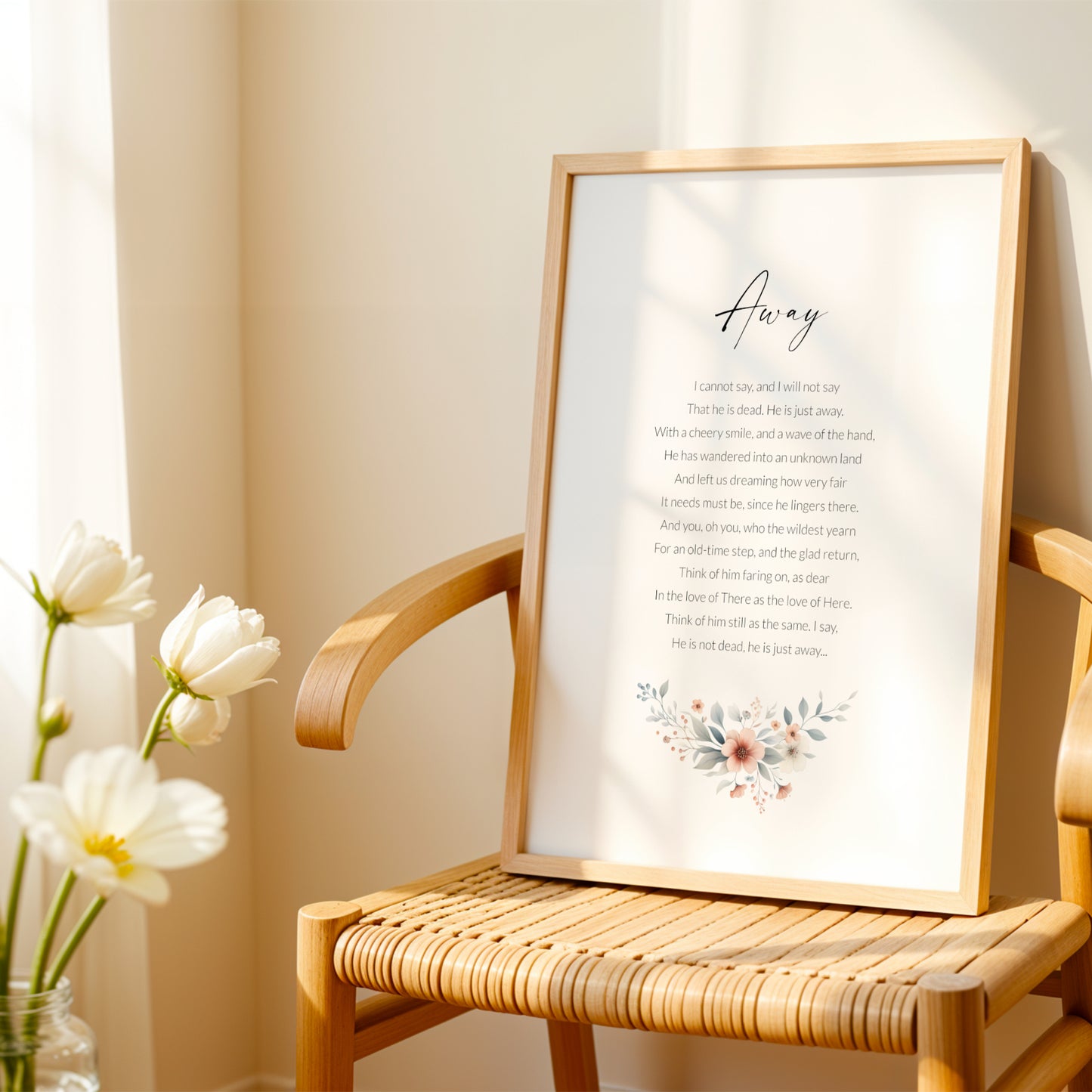 Away Print | James Whitcomb Riley Poem