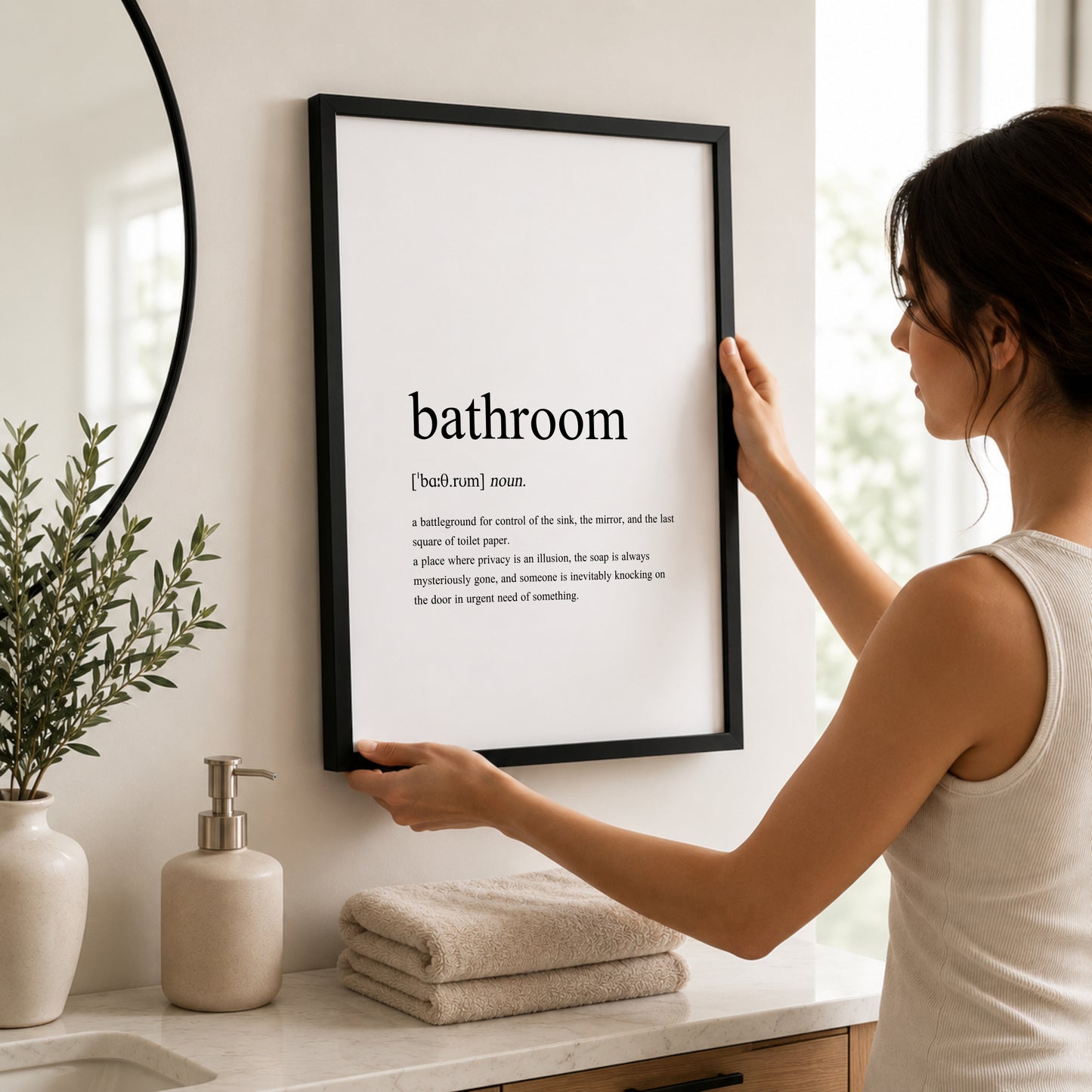 Bathroom Definition Print