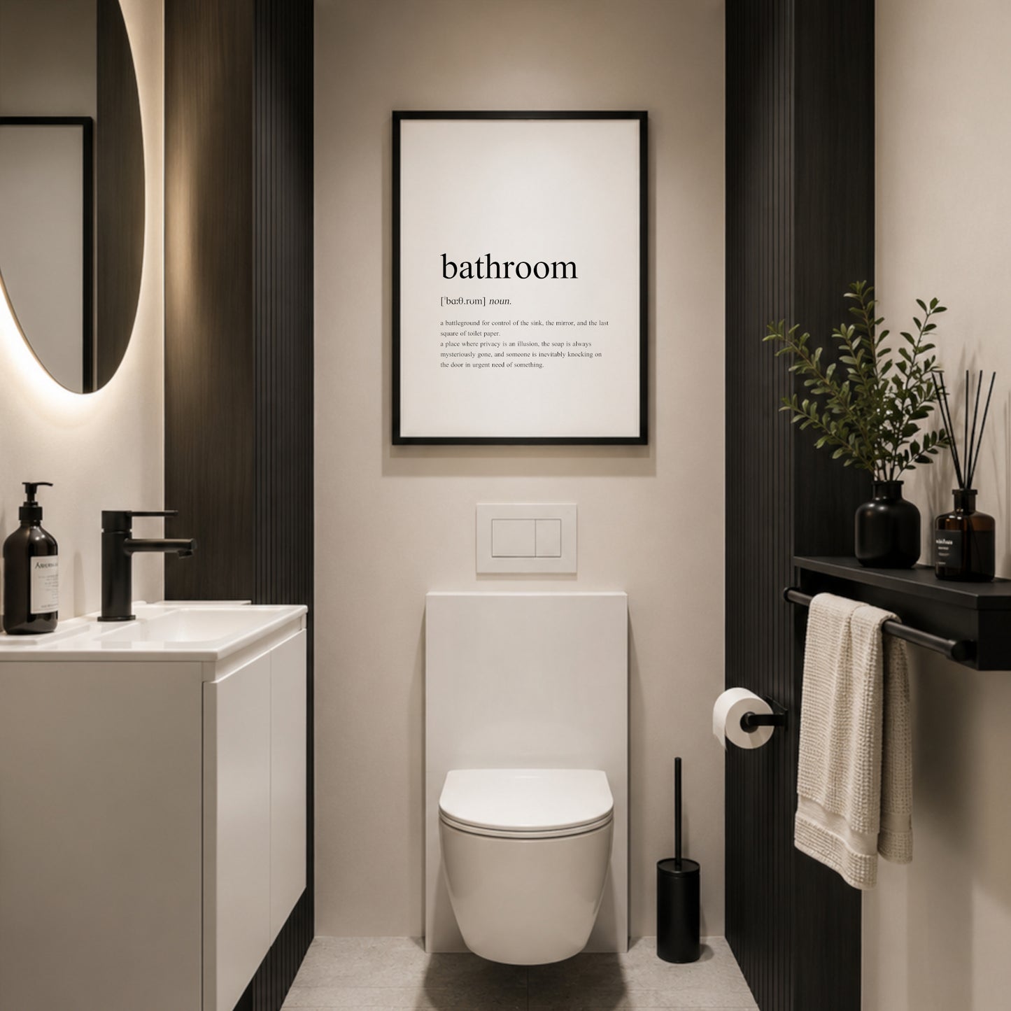Bathroom Definition Print
