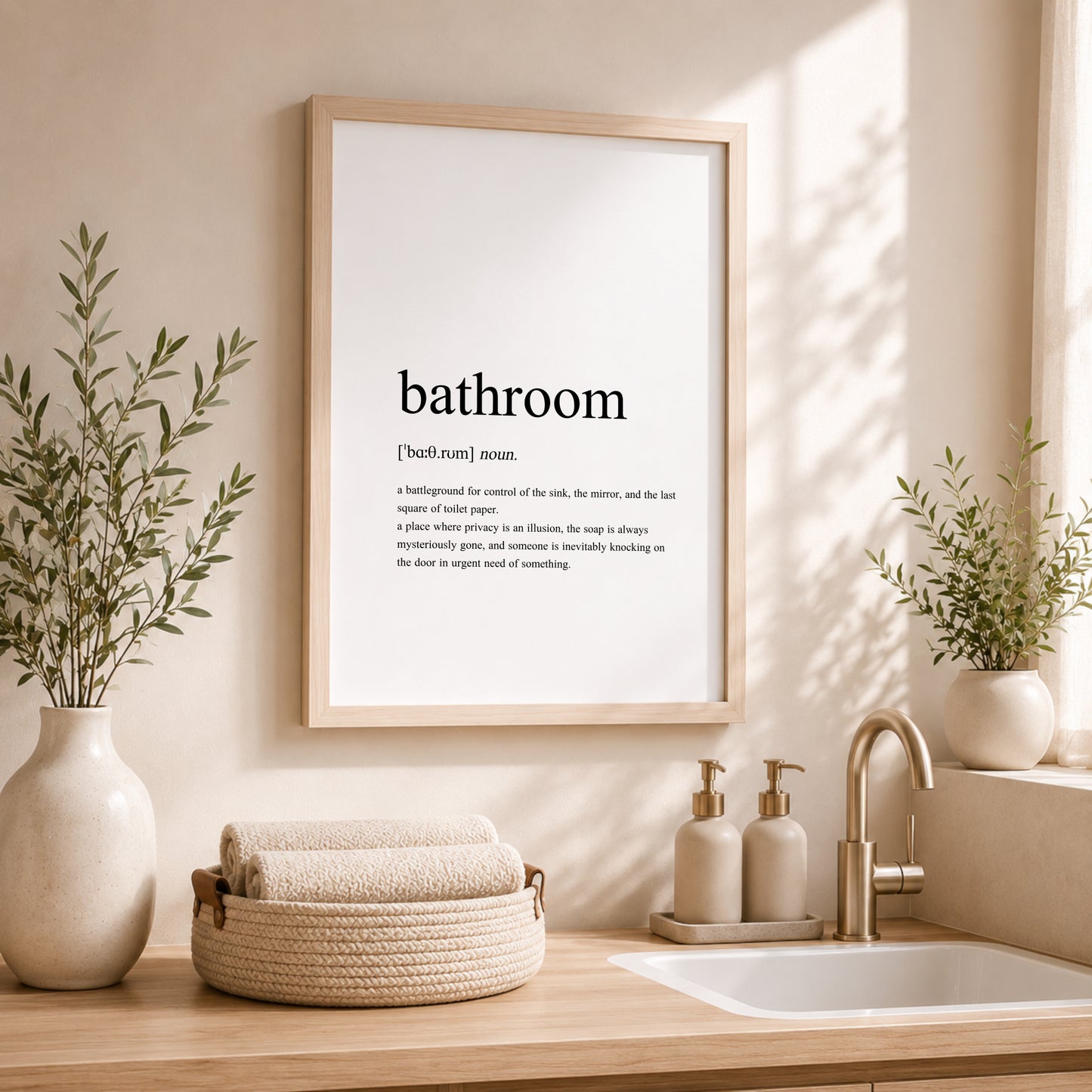 Bathroom Definition Print