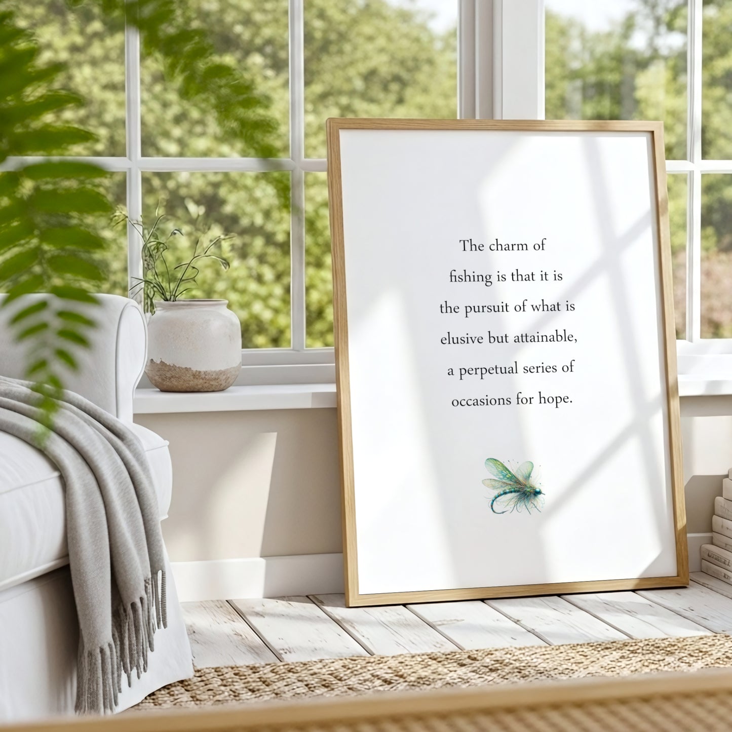 The Charm Of Fishing Print by John Buchan