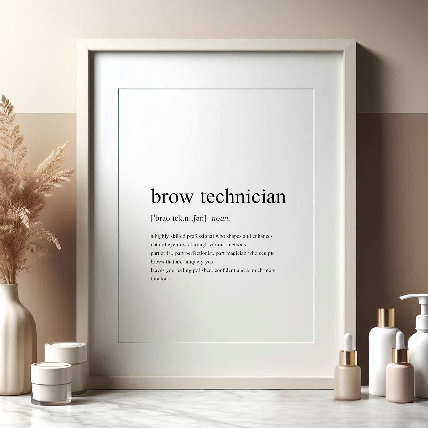 Brow Technician Definition Print