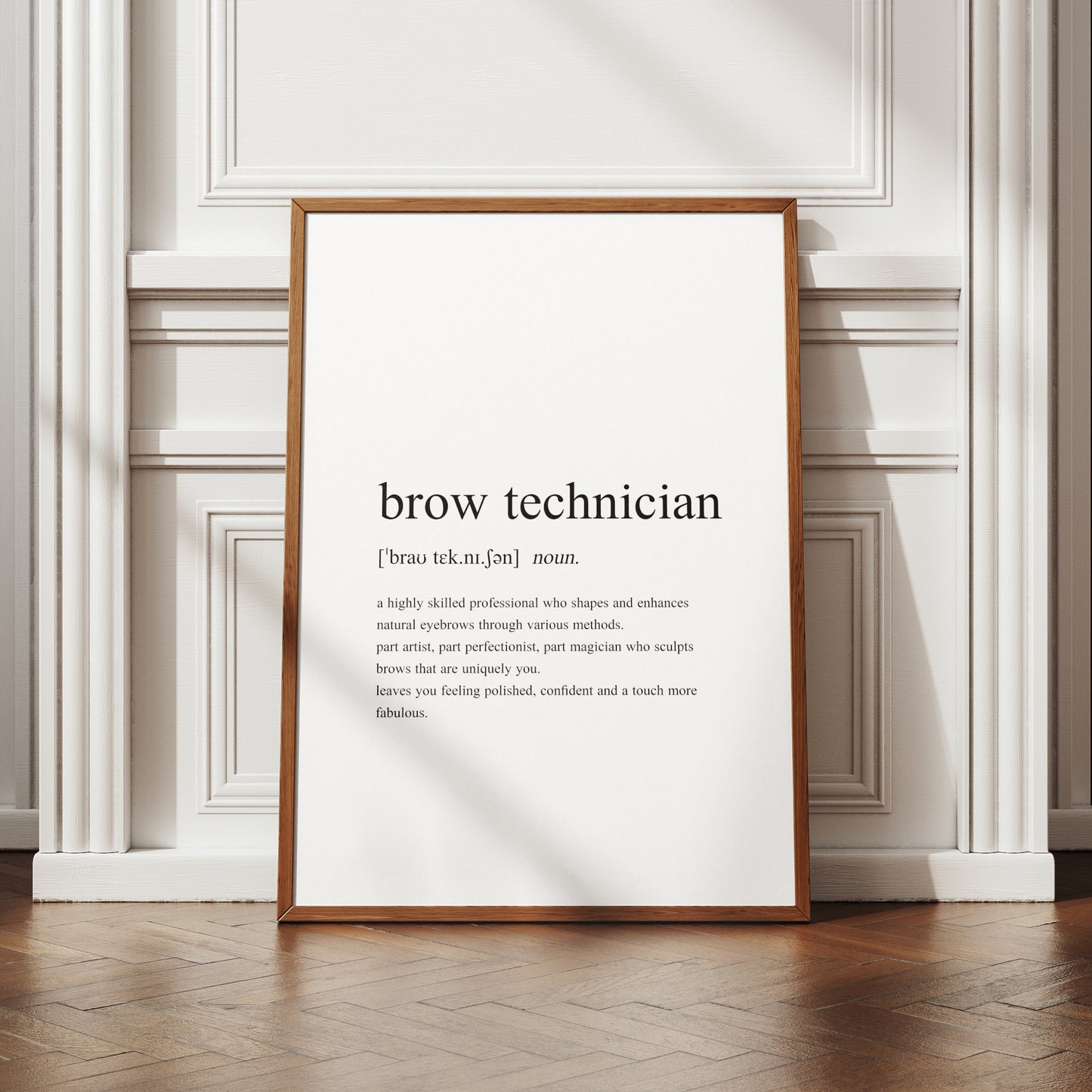 Brow Technician Definition Print
