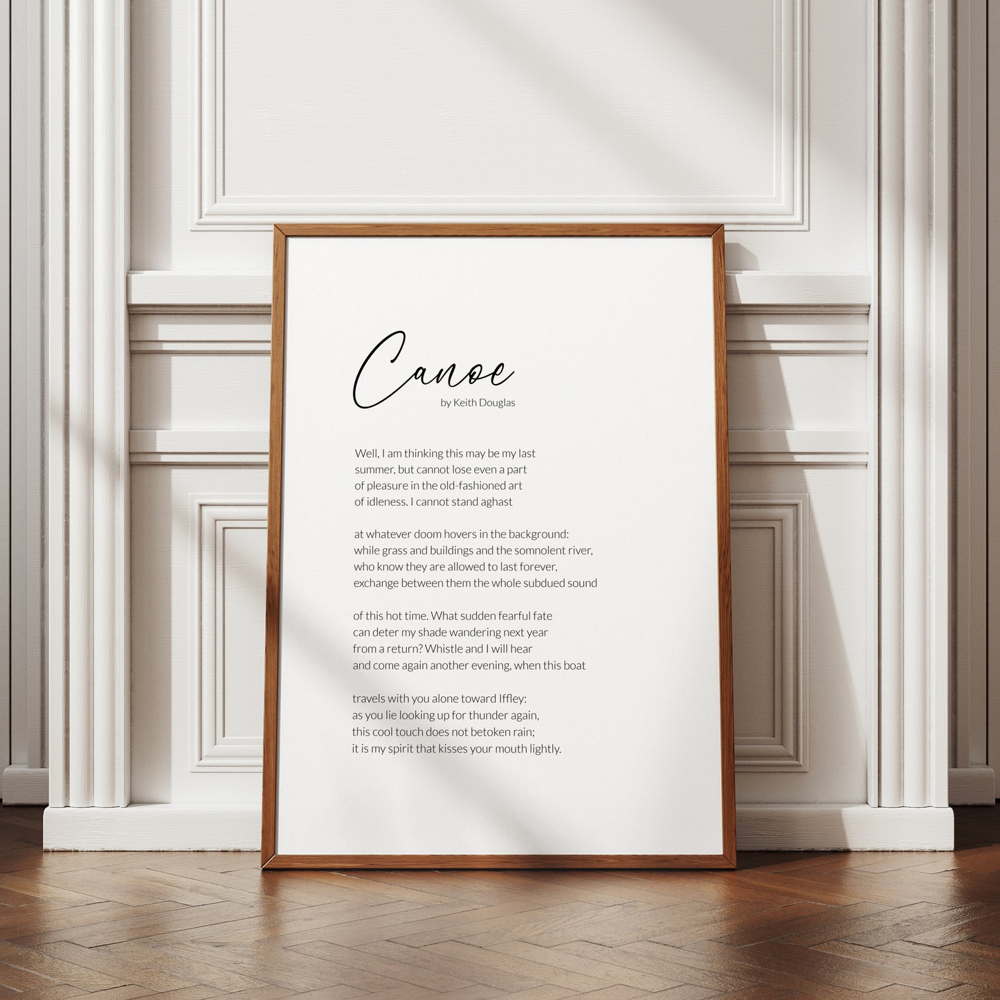 Canoe by Keith Douglas Print