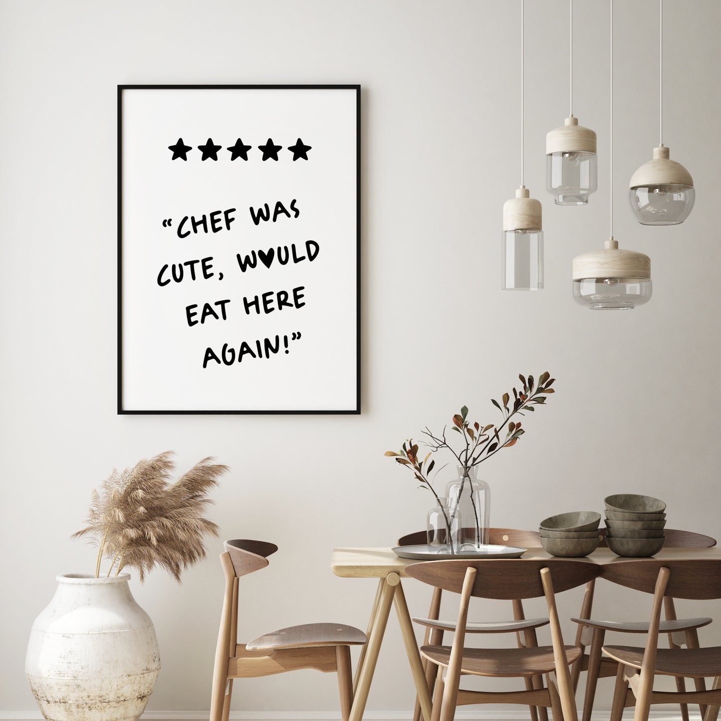 Chef Was Cute Would Eat Here Again Print