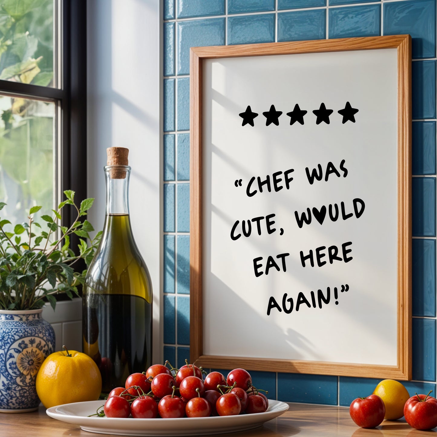 Chef Was Cute Would Eat Here Again Print