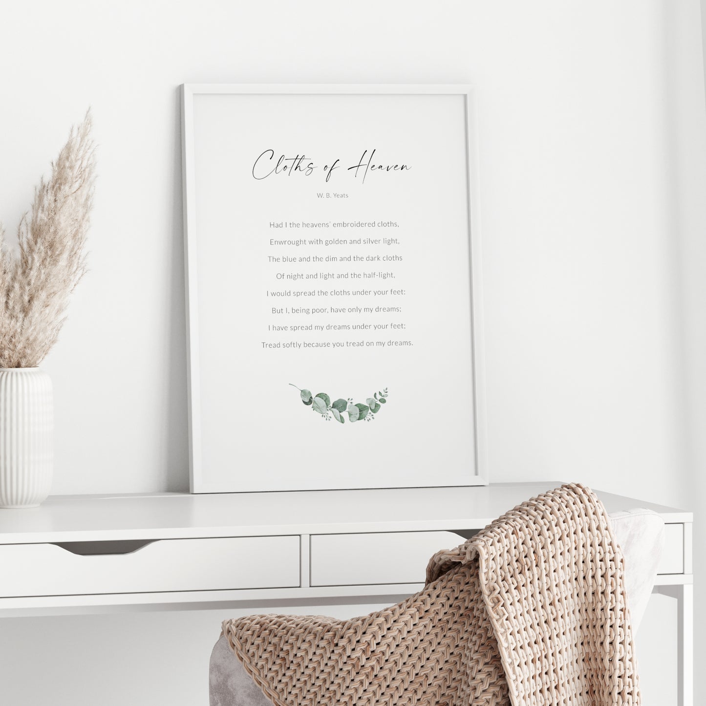Cloths of Heaven Print | William Butler Yeats Poem