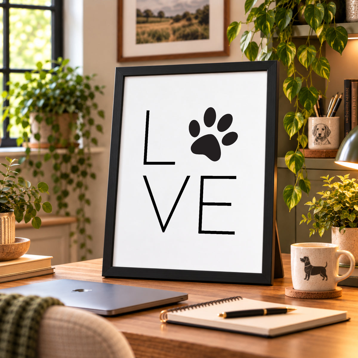 Dog Love Paw Print