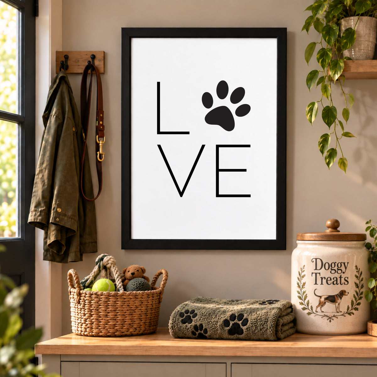 Dog Love Paw Print