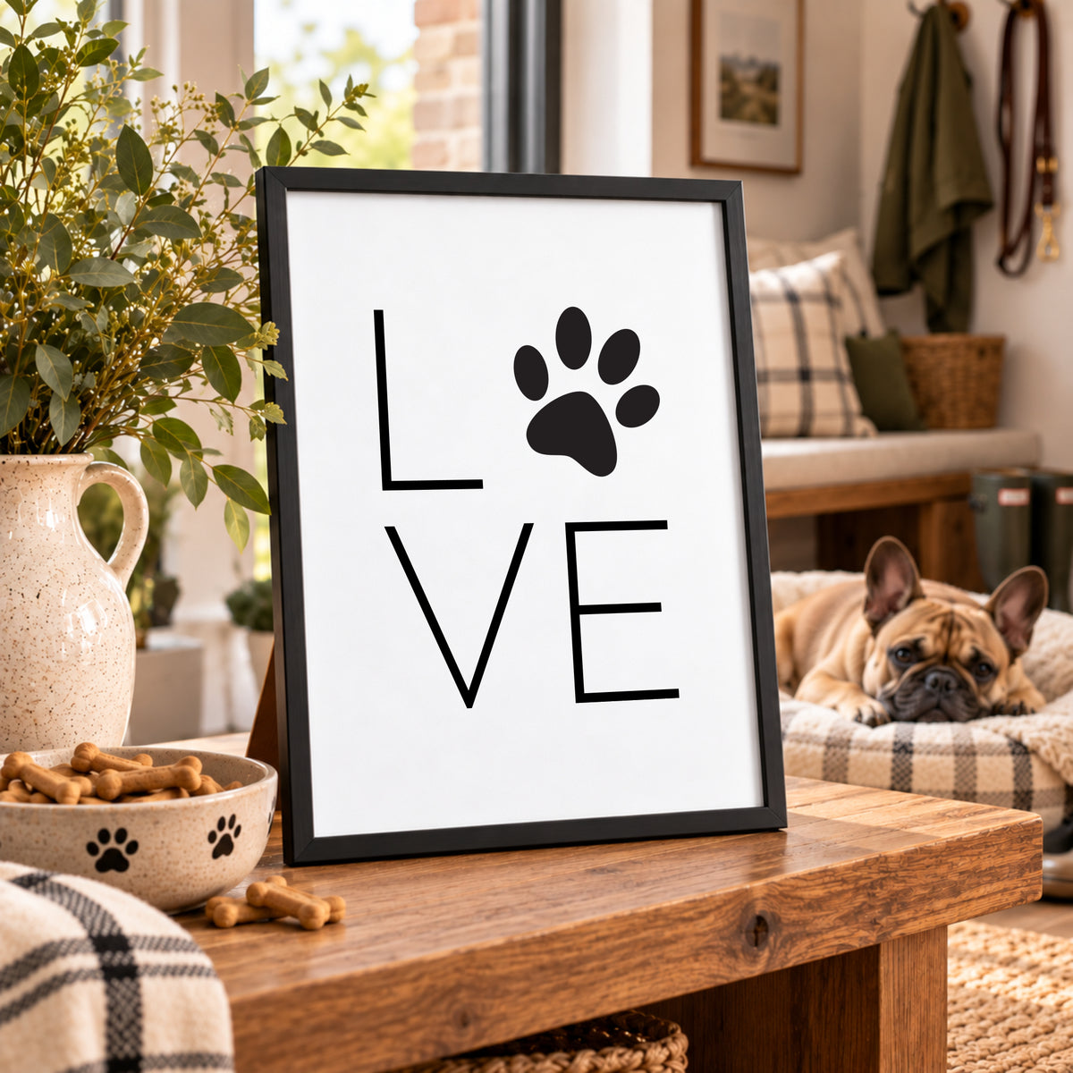 Dog Love Paw Print