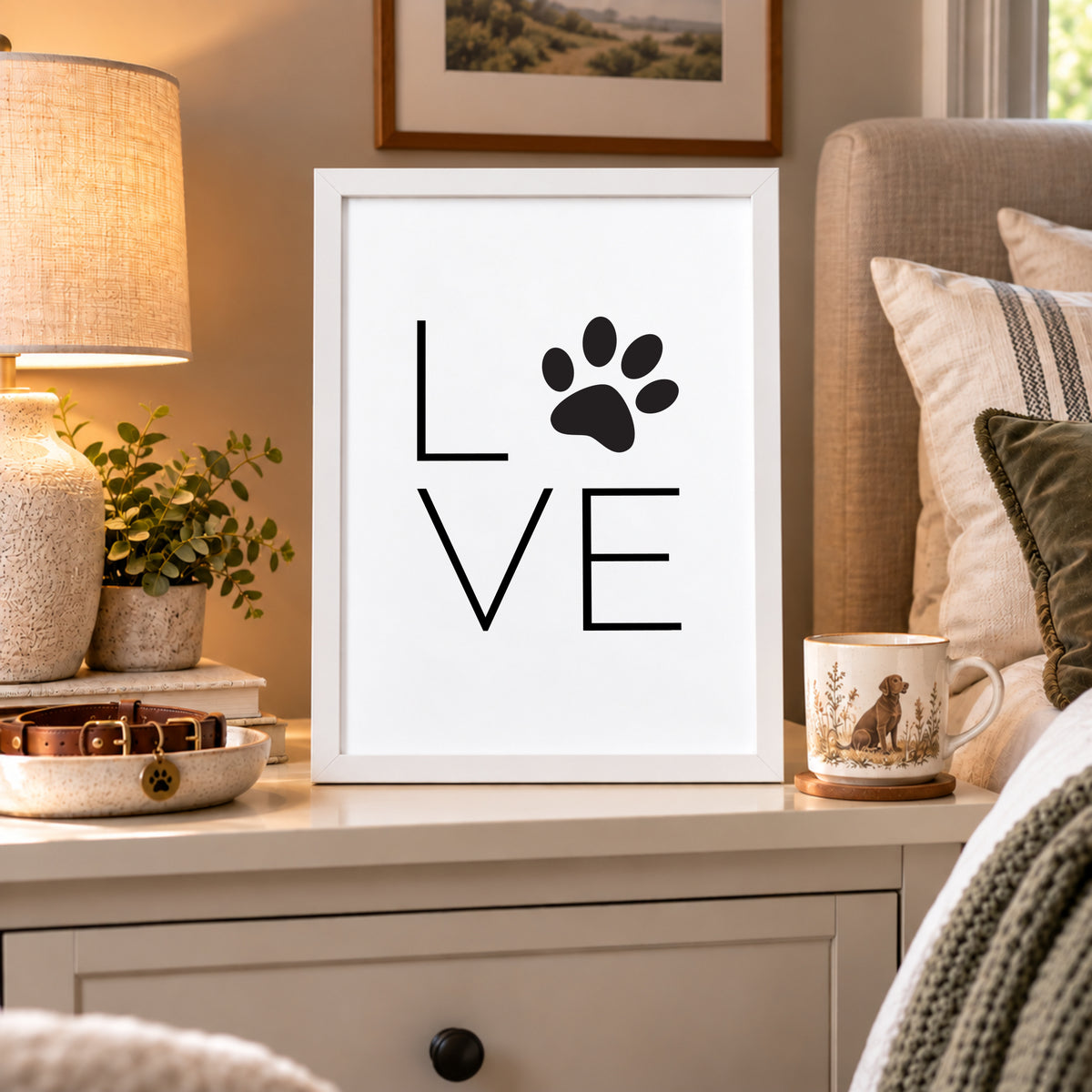 Dog Love Paw Print