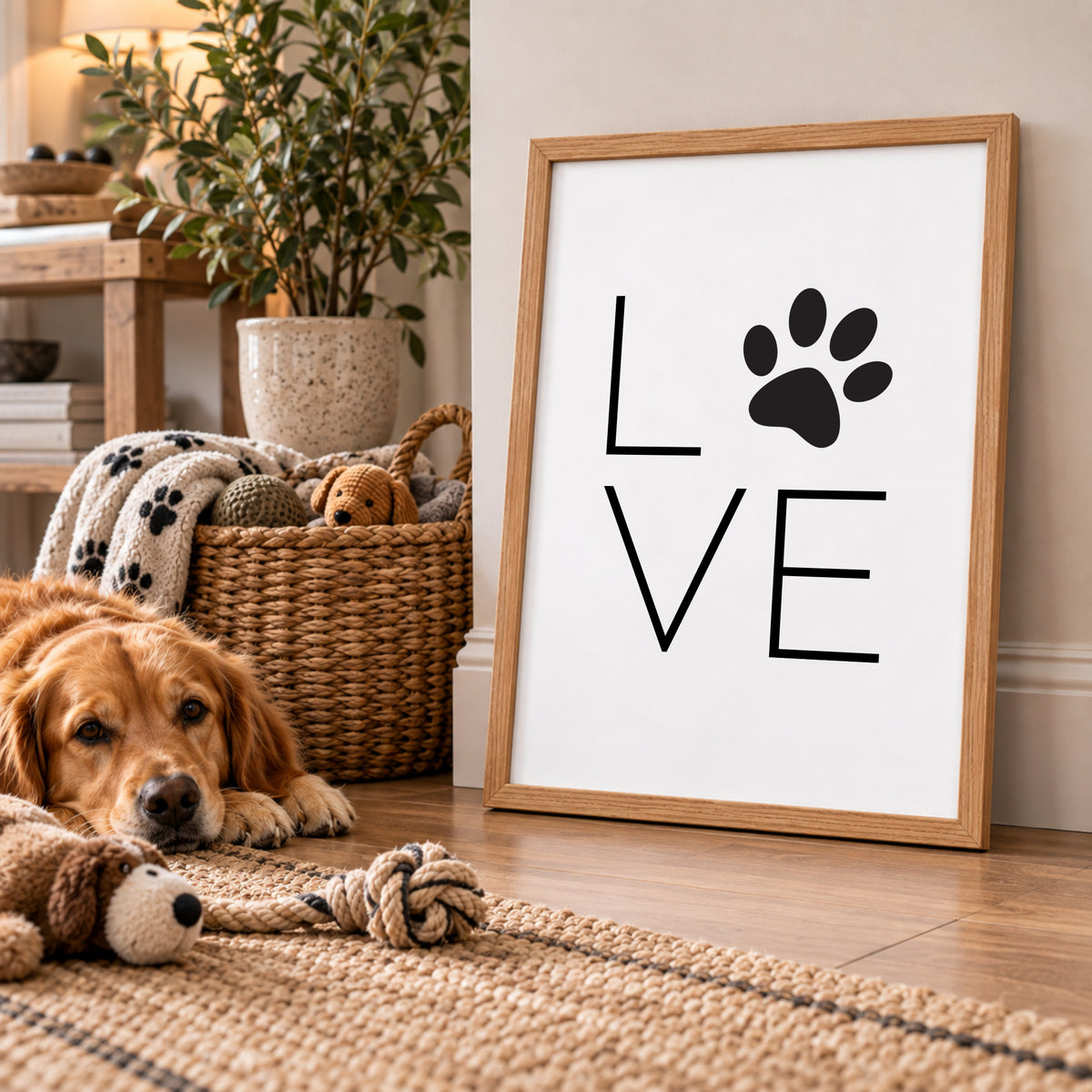 Dog Love Paw Print