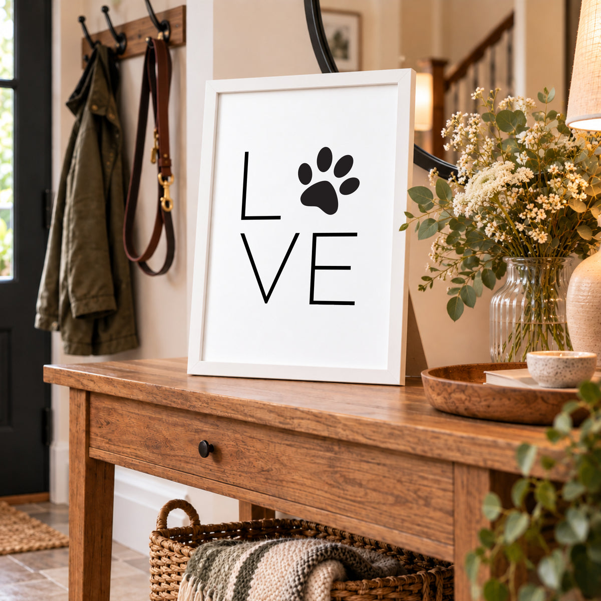 Dog Love Paw Print