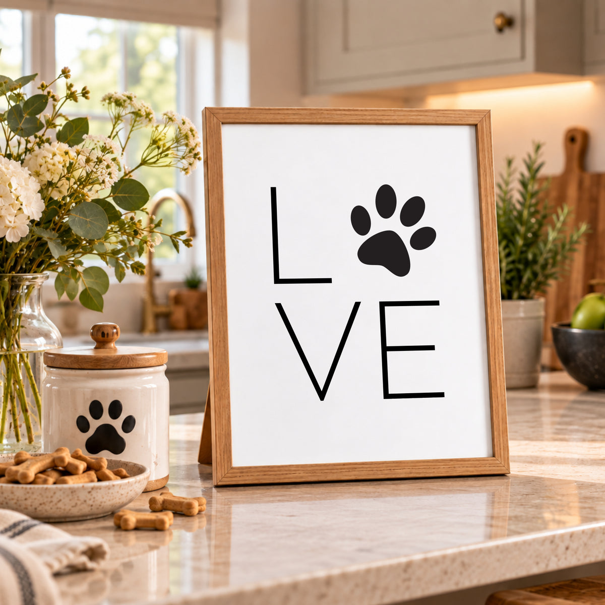 Dog Love Paw Print