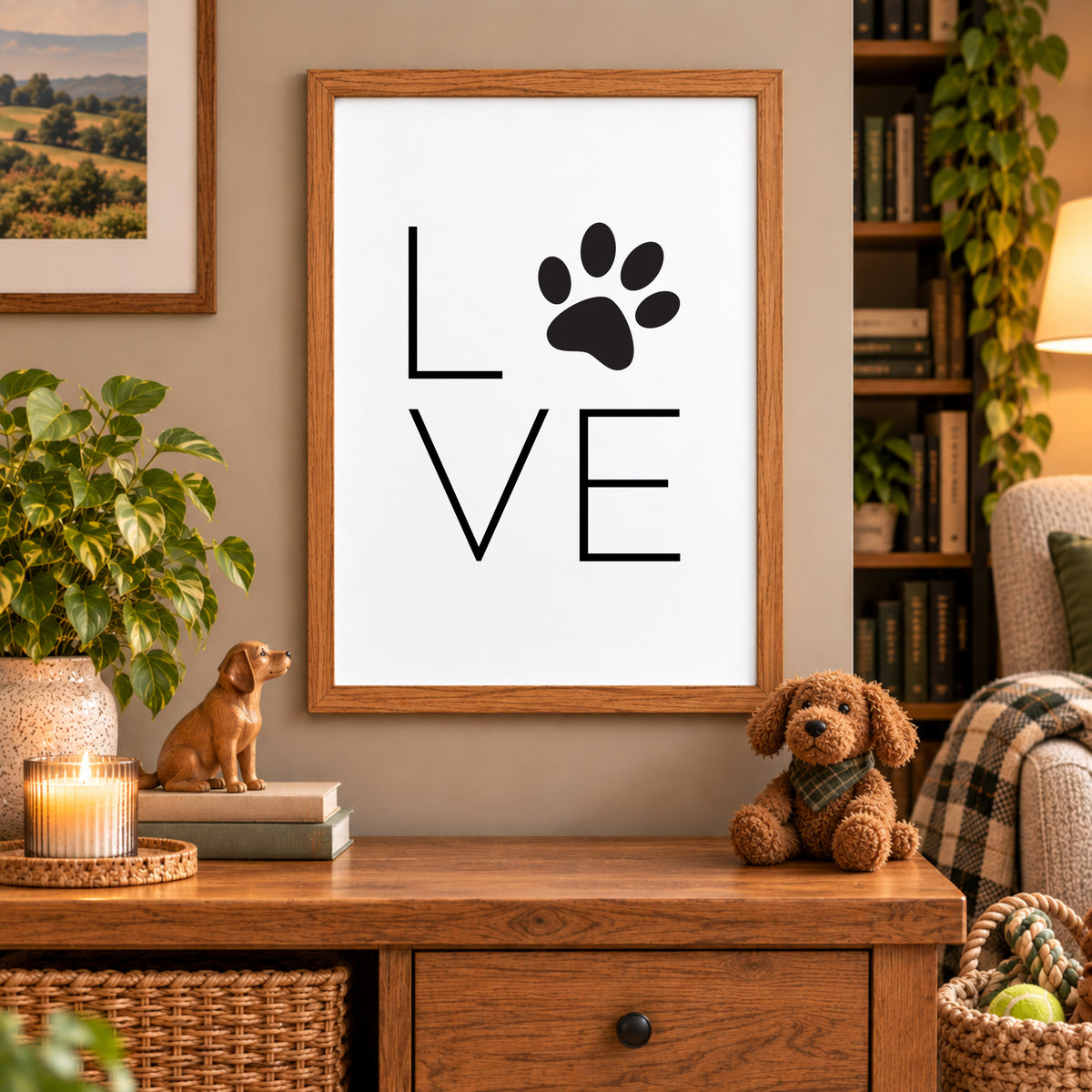 Dog Love Paw Print