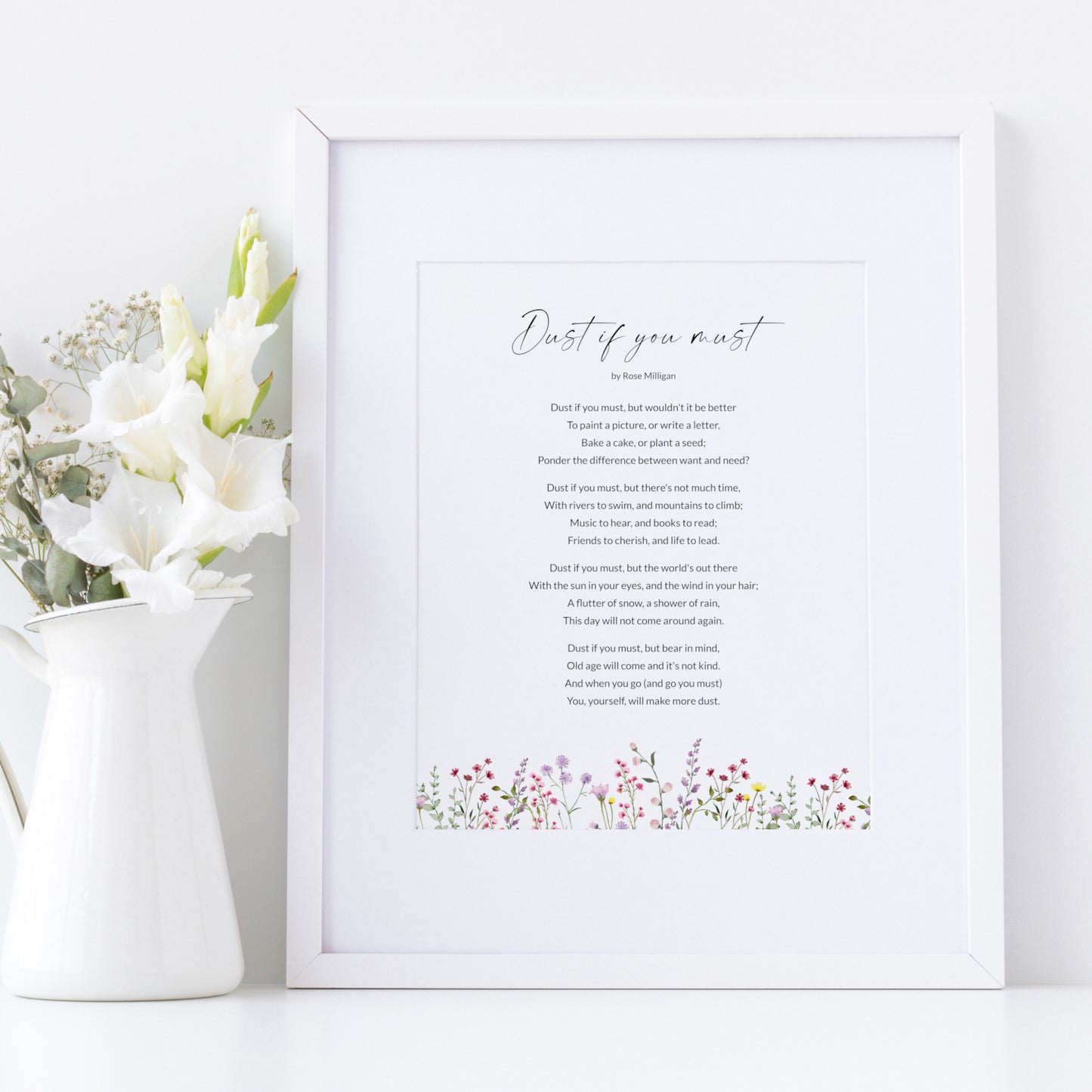 Dust If You Must Print | Poem by Rose Milligan