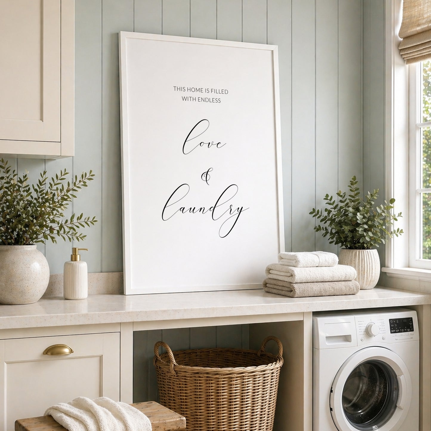 This Home Is Filled With Endless Love & Laundry Print