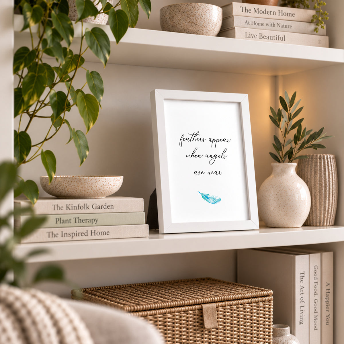 Feathers Appear When Angels Are Near Print