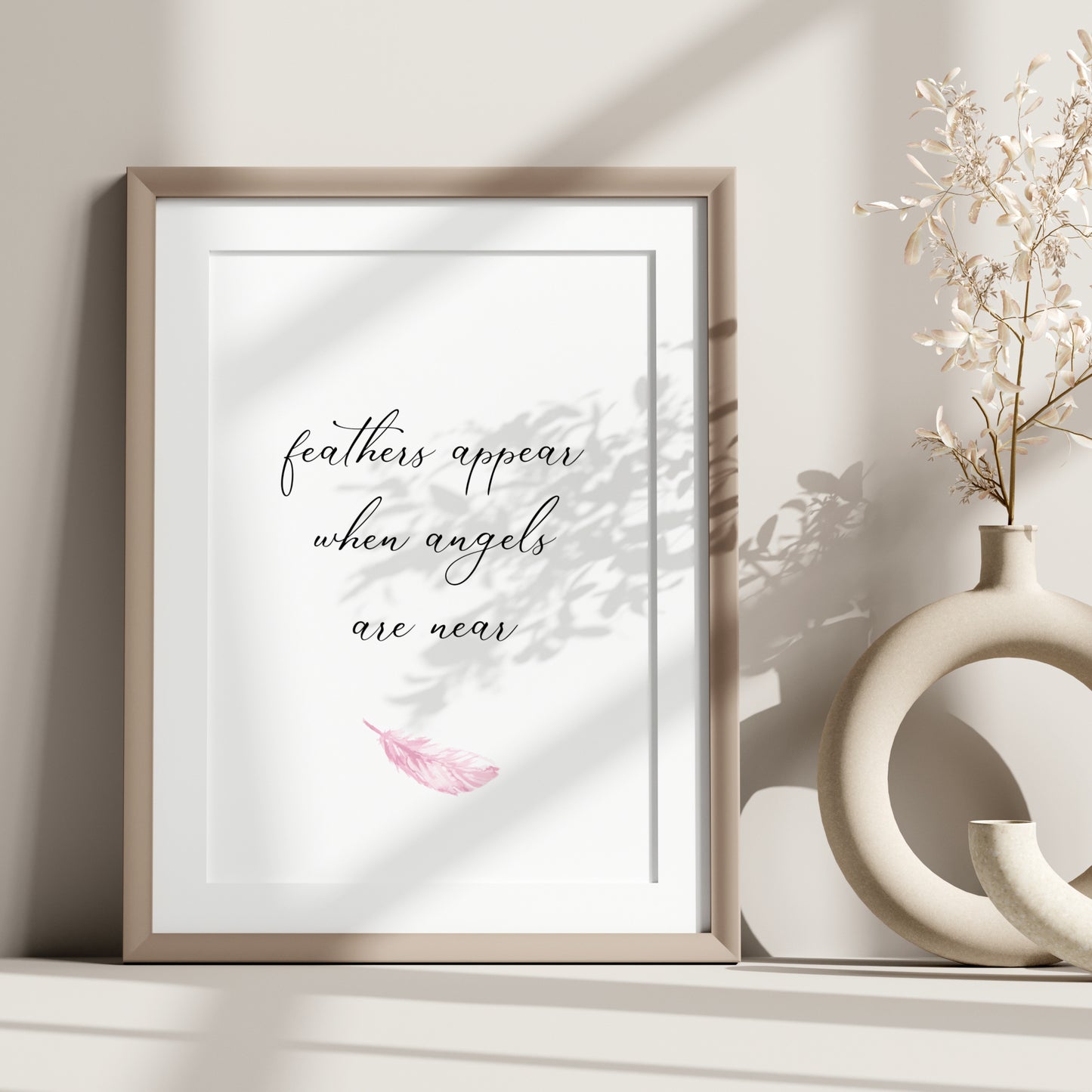 Feathers Appear When Angels Are Near Print