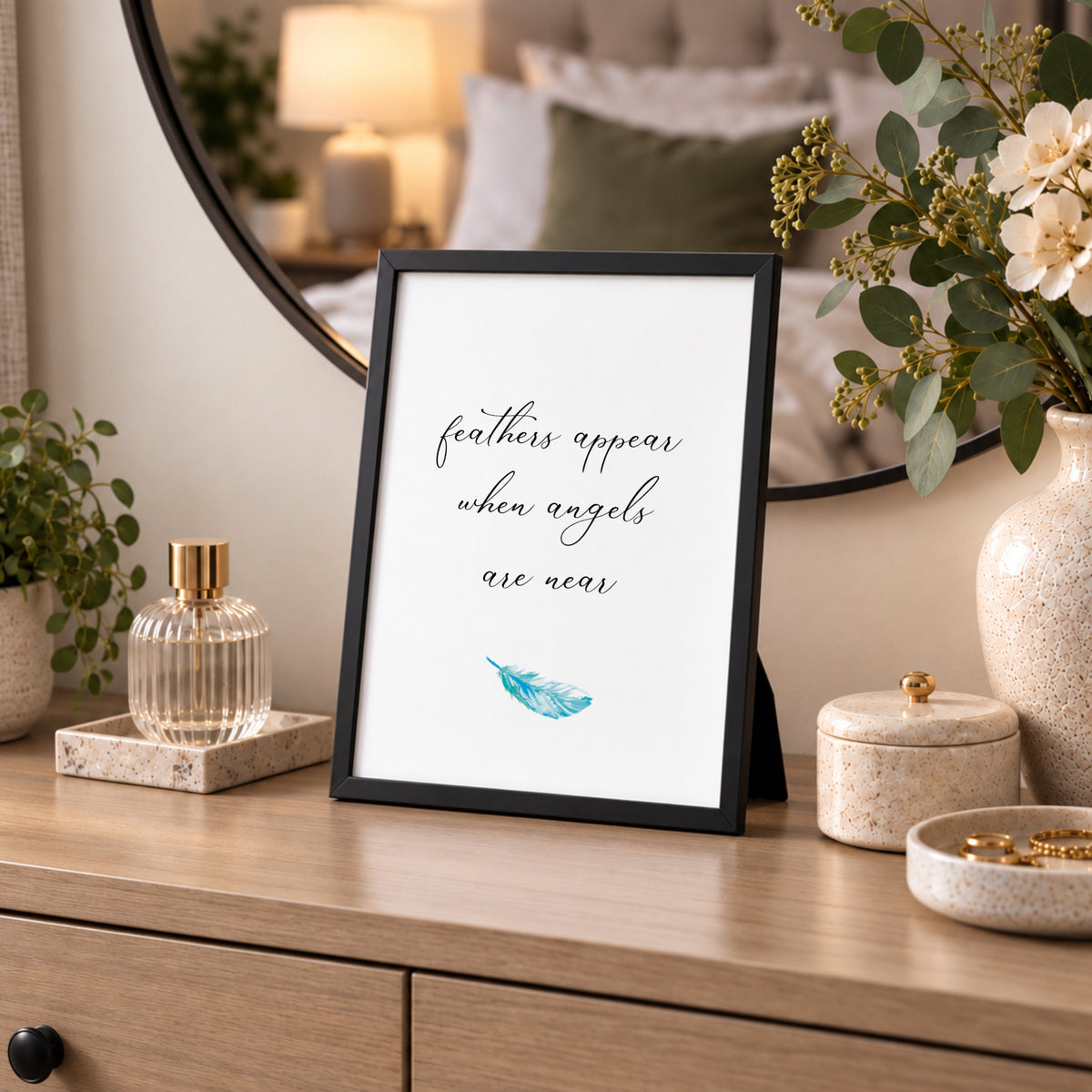 Feathers Appear When Angels Are Near Print