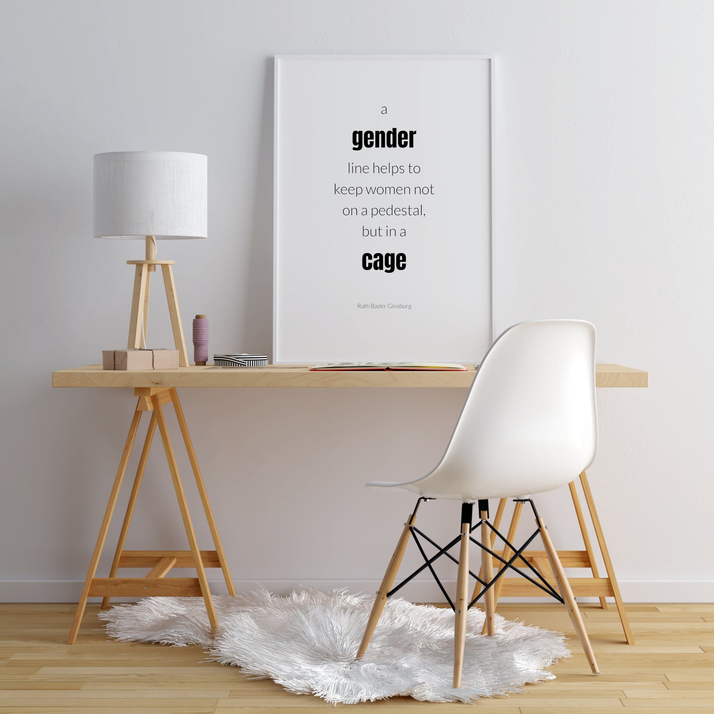 A Gender Line by Ruth Bader Ginsburg Print