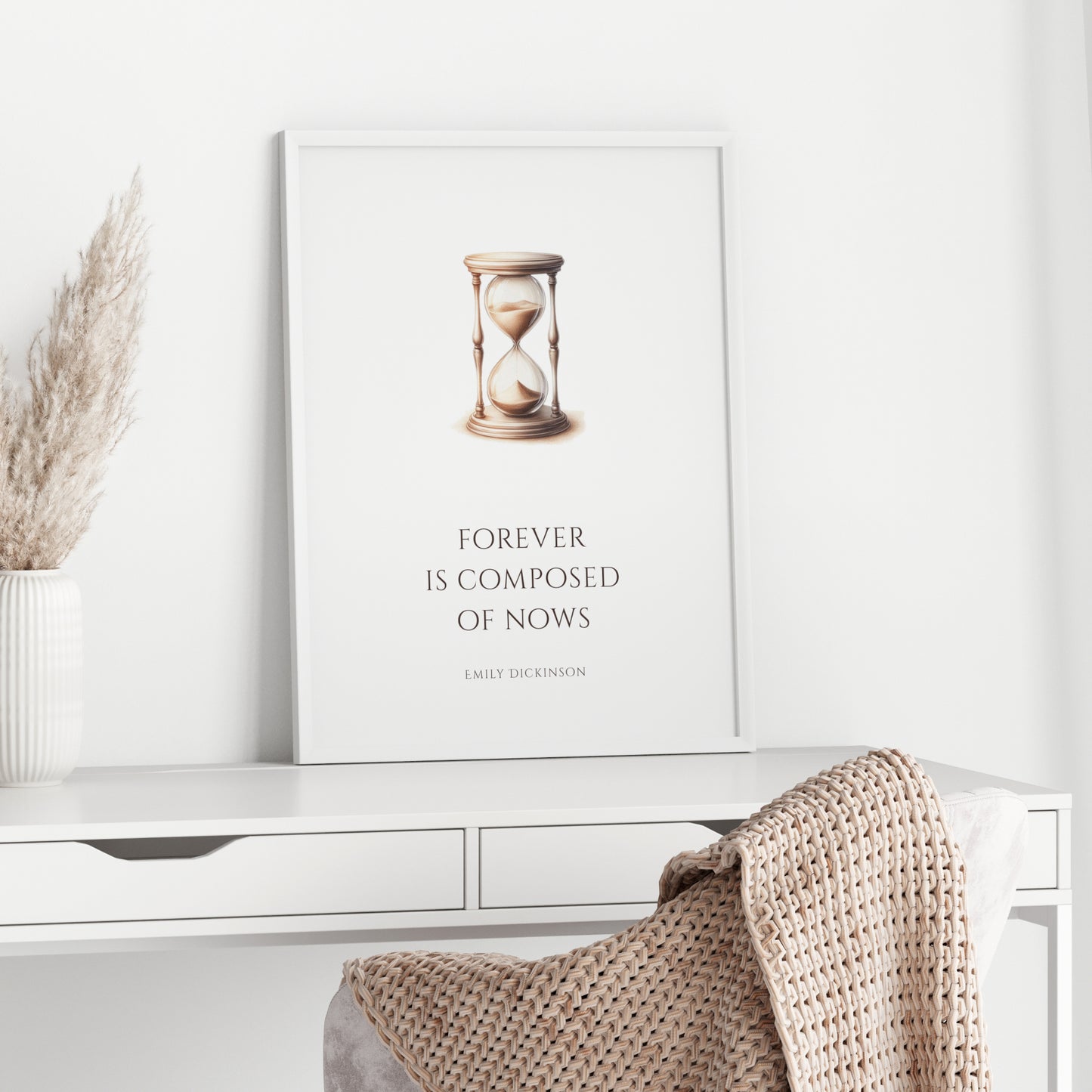Forever Is Composed Of Nows by Emily Dickinson Print
