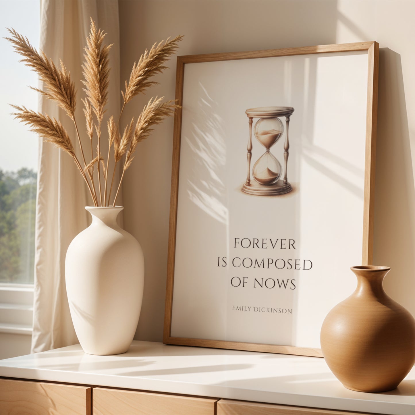 Forever Is Composed Of Nows by Emily Dickinson Print