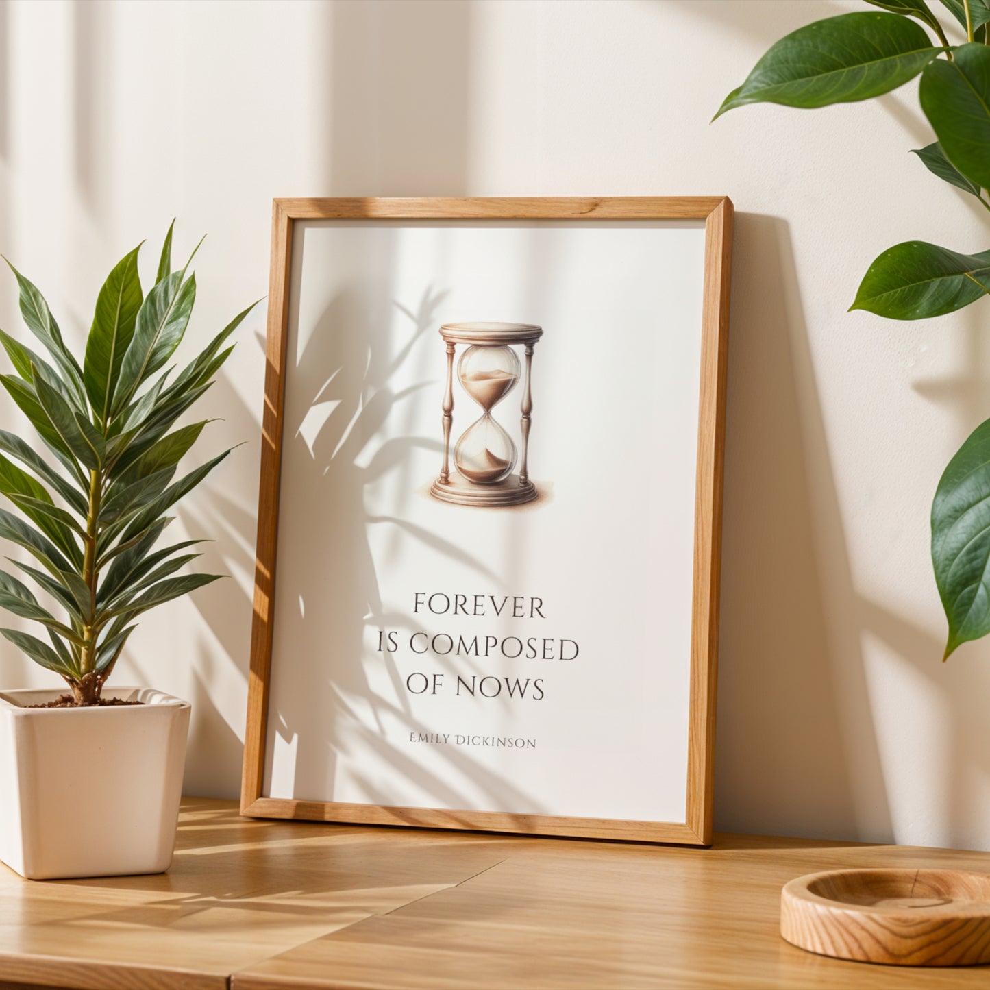 Forever Is Composed Of Nows by Emily Dickinson Print