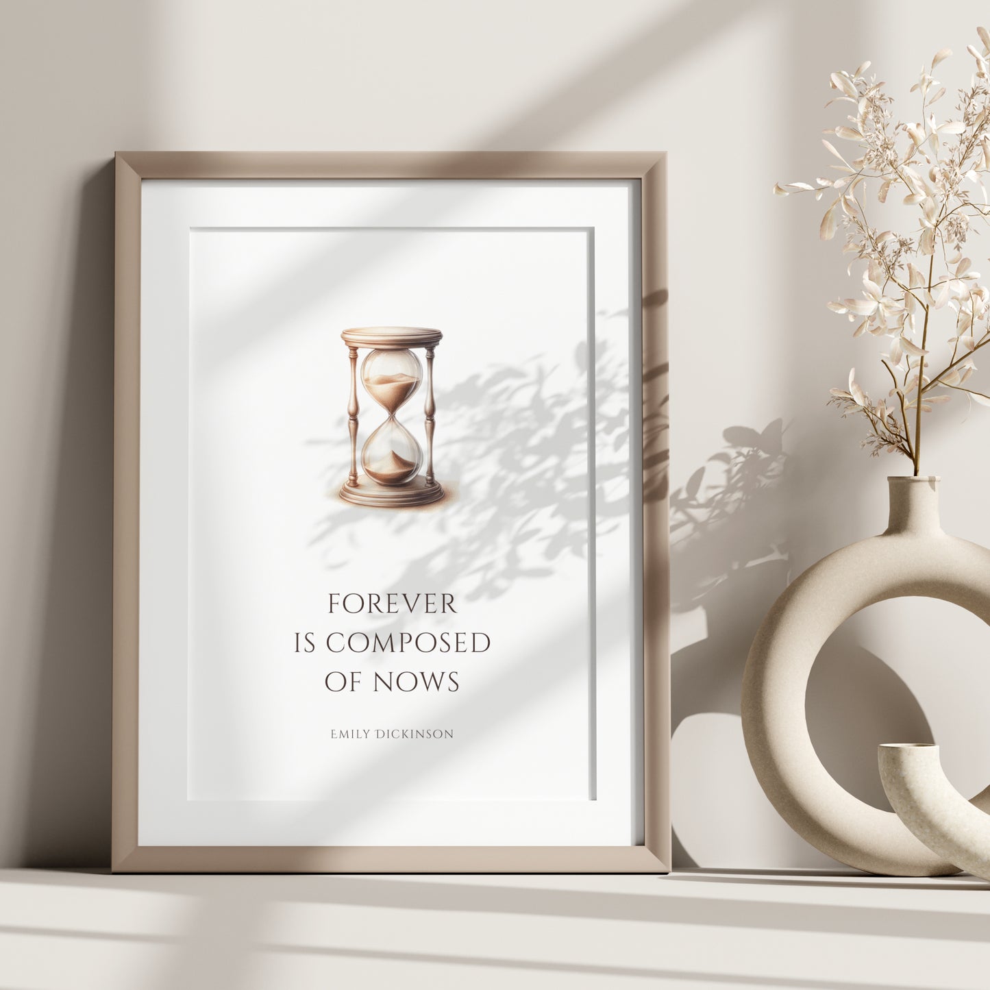 Forever Is Composed Of Nows by Emily Dickinson Print