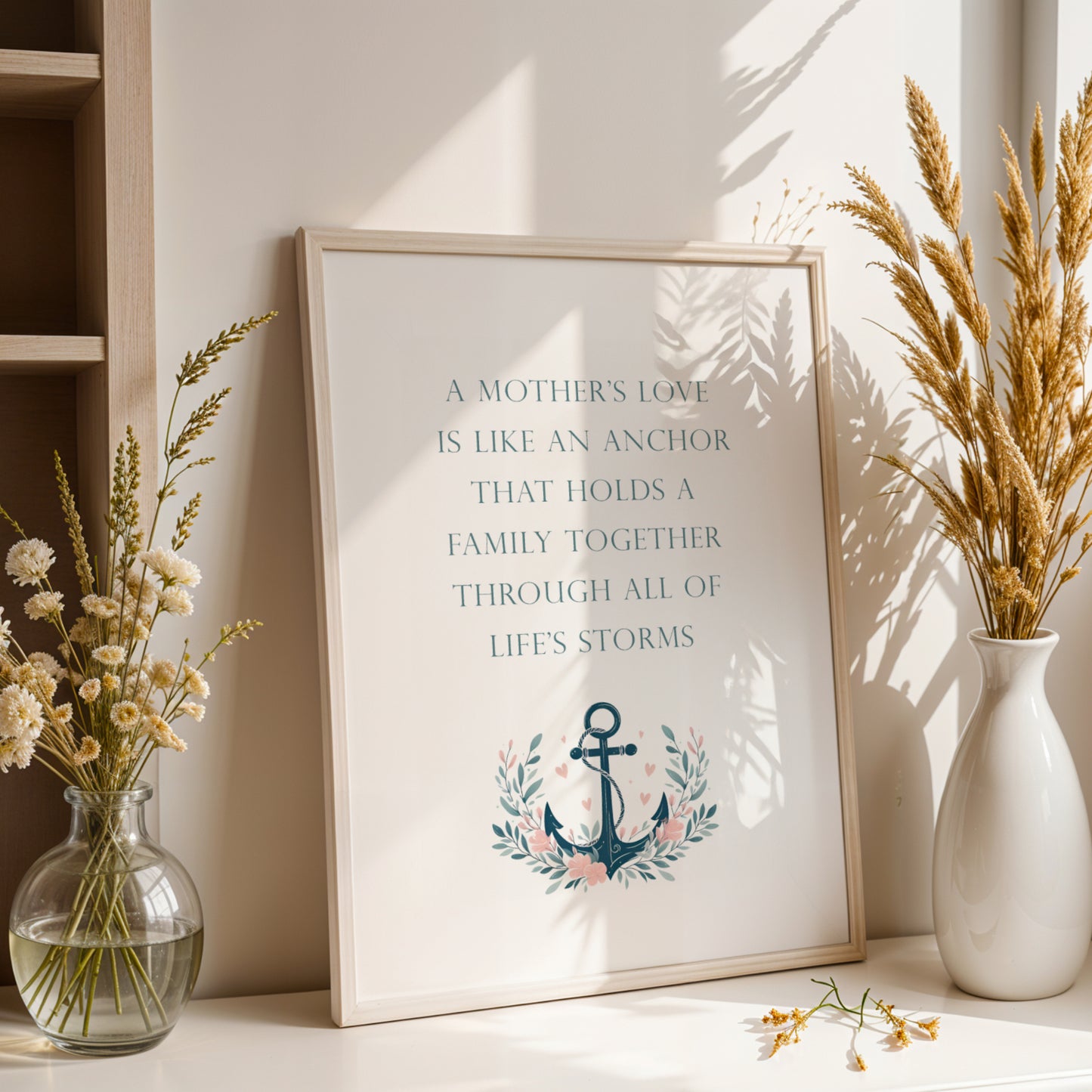 A Mother's Love Is Like An Anchor Print