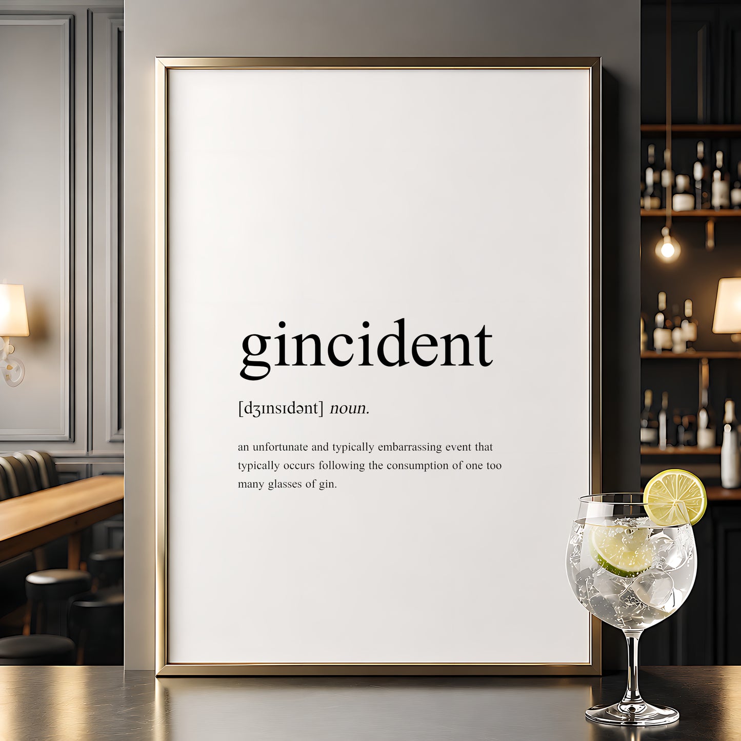 Gincident Definition Print