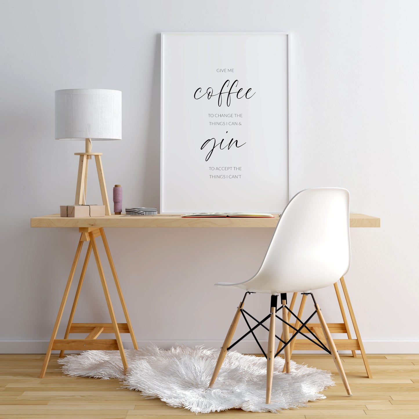 Give Me Coffee & Gin Print