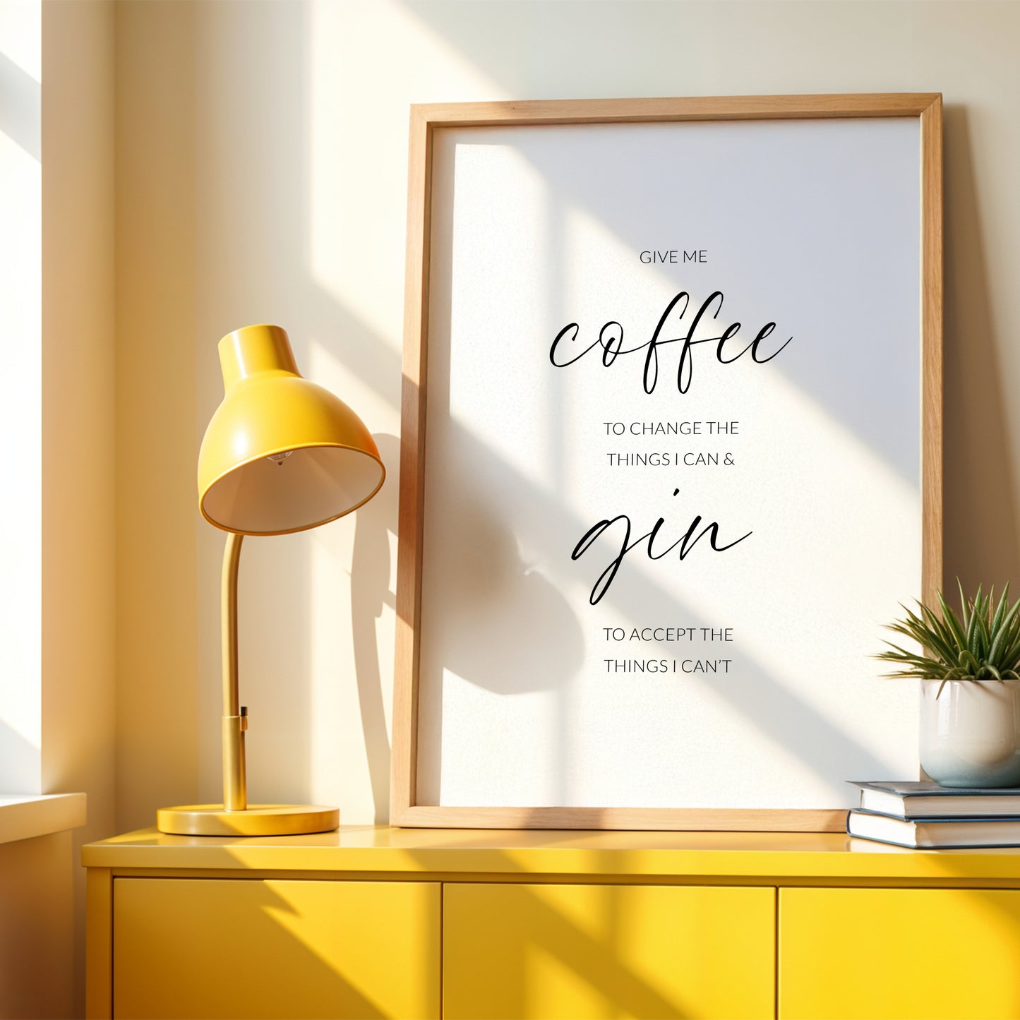 Give Me Coffee & Gin Print