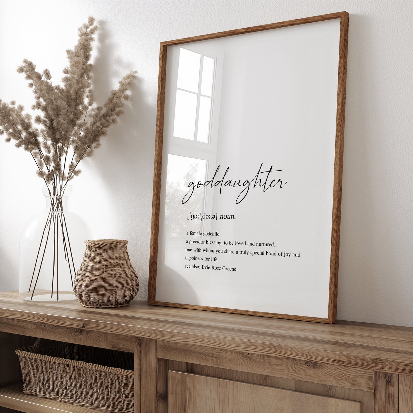 Goddaughter Definition Print (Personalised)
