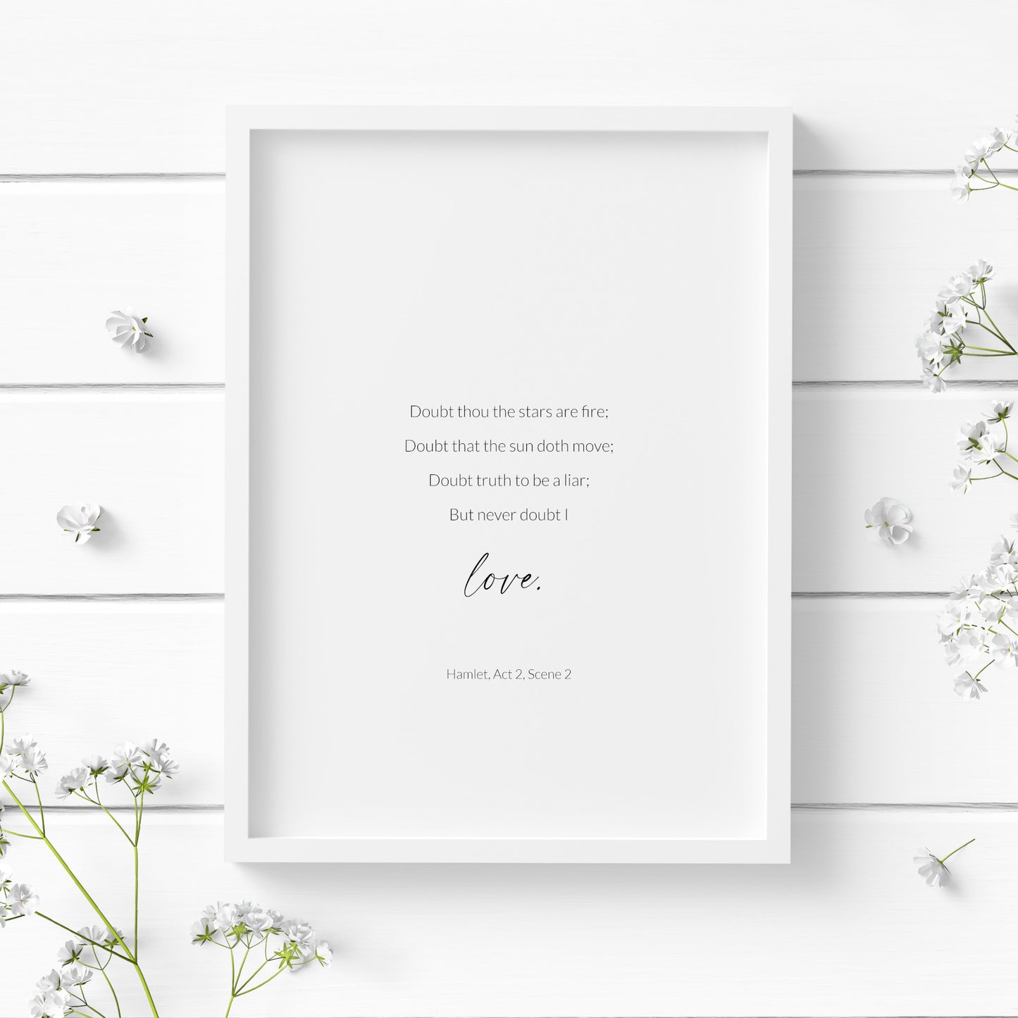 Doubt Thou The Stars Are Fire from Hamlet Print