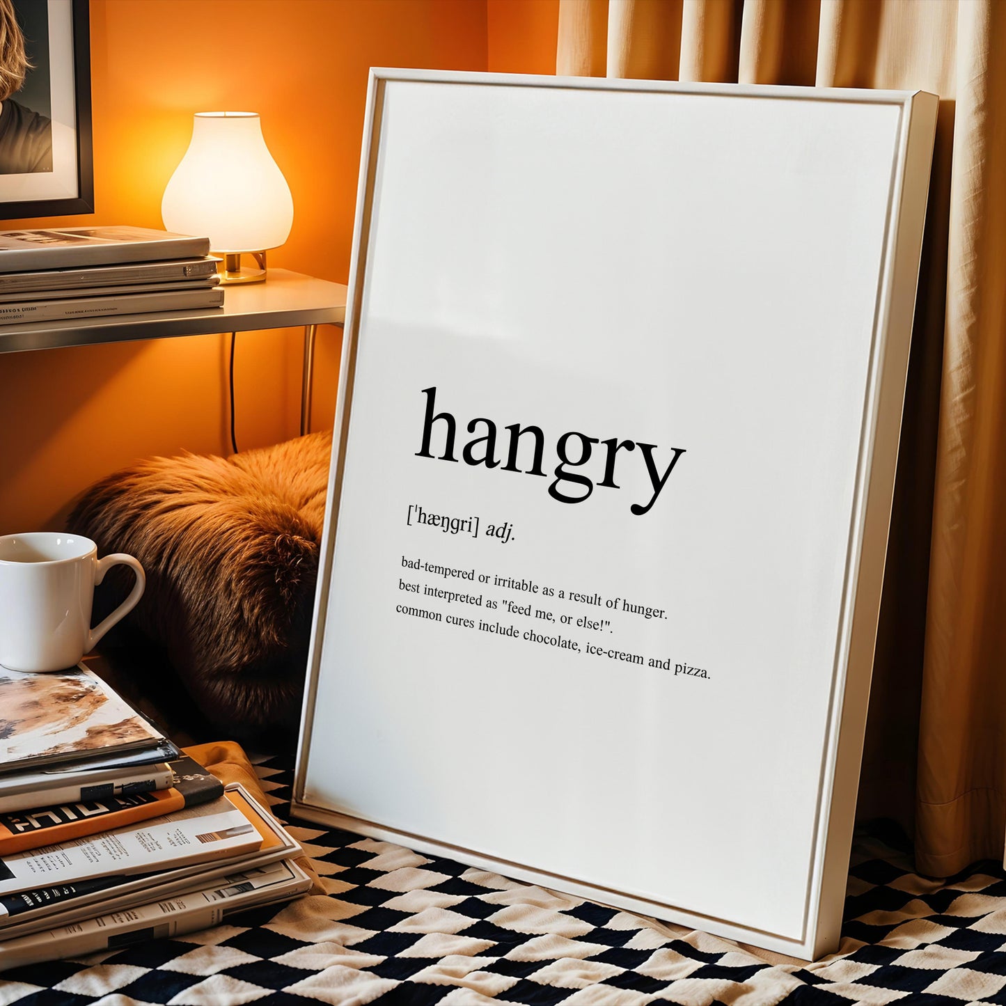 Hangry Definition Print