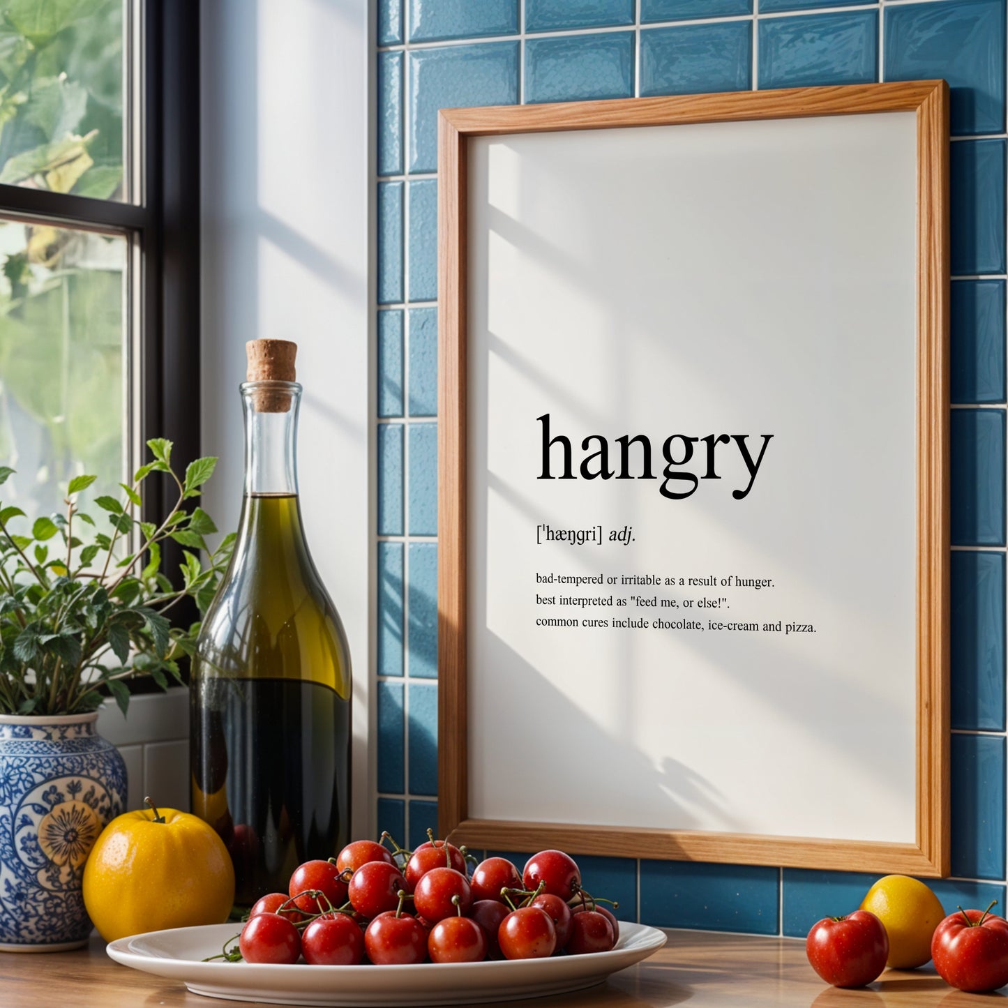 Hangry Definition Print