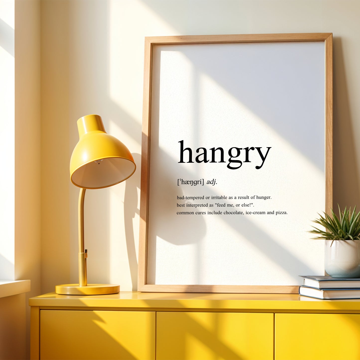 Hangry Definition Print