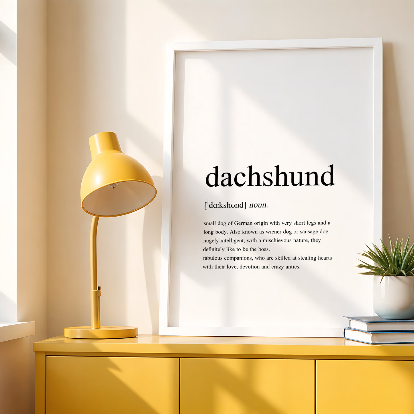 Dachshund Definition Print