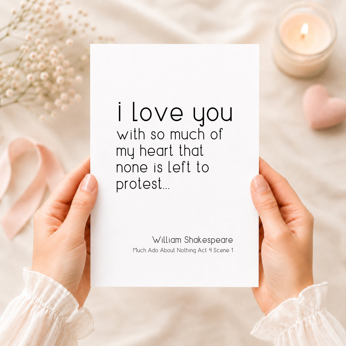 I Love You With So Much Of My Heart from Much Ado About Nothing Print