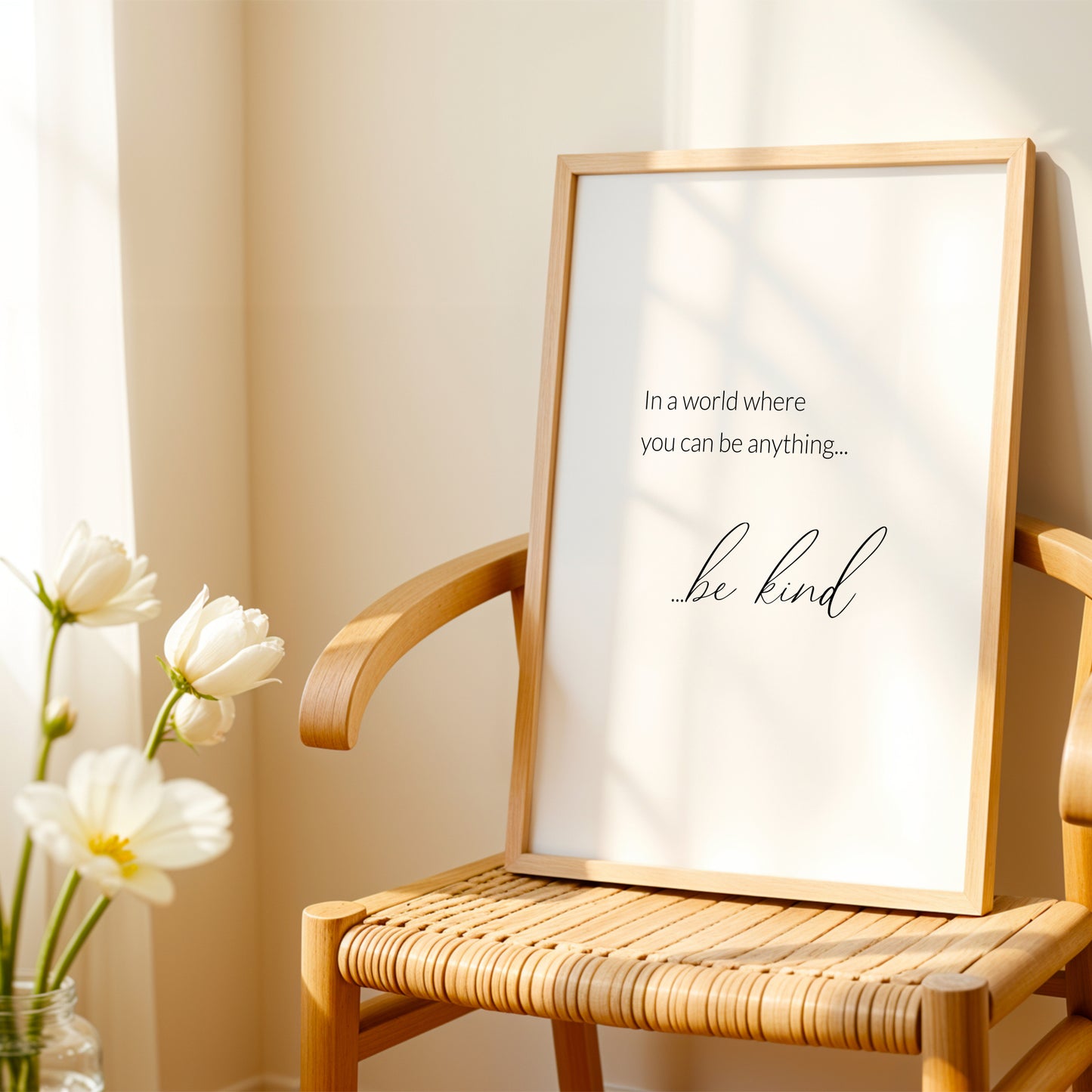 In A World Where You Can Be Anything Be Kind Print