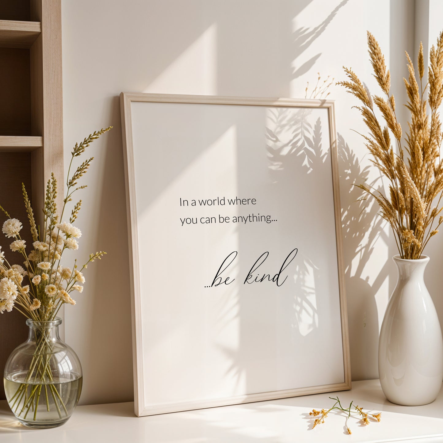 In A World Where You Can Be Anything Be Kind Print