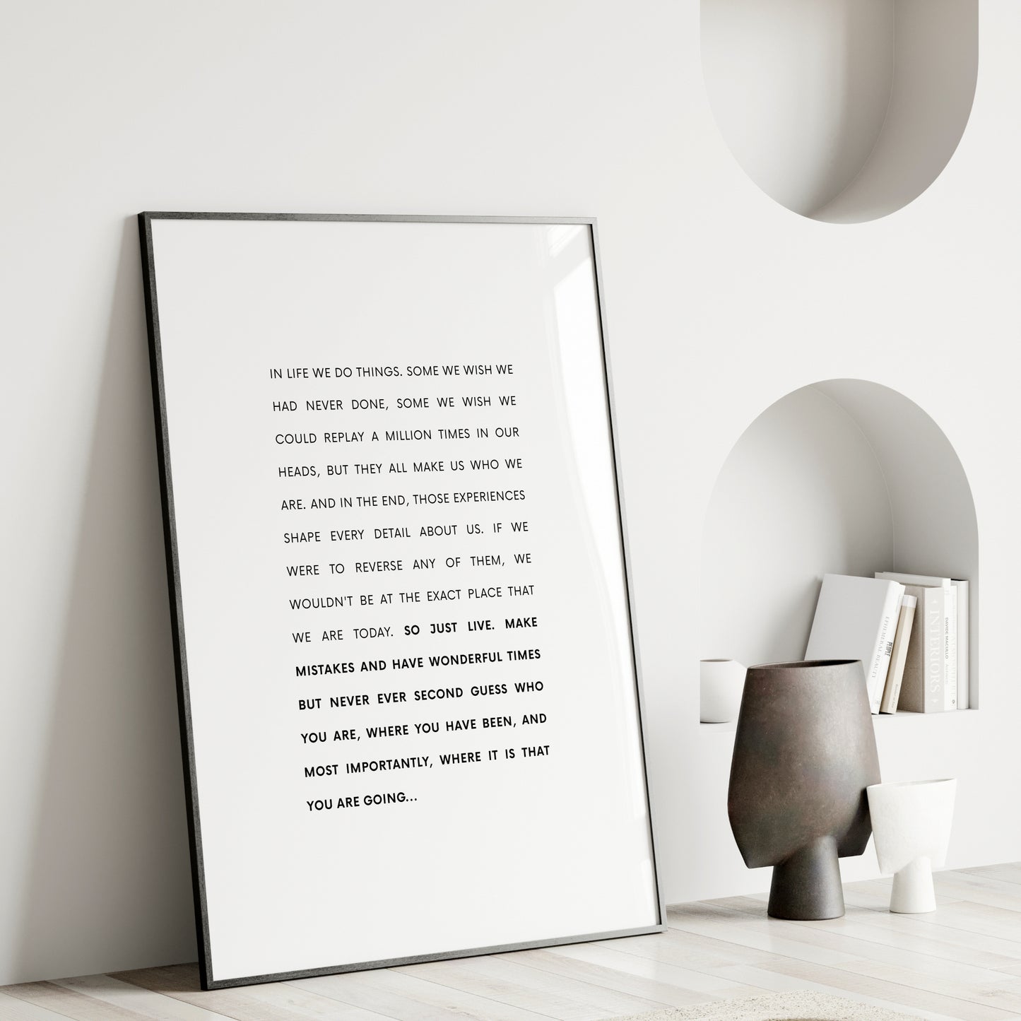 In Life We Do Things Print